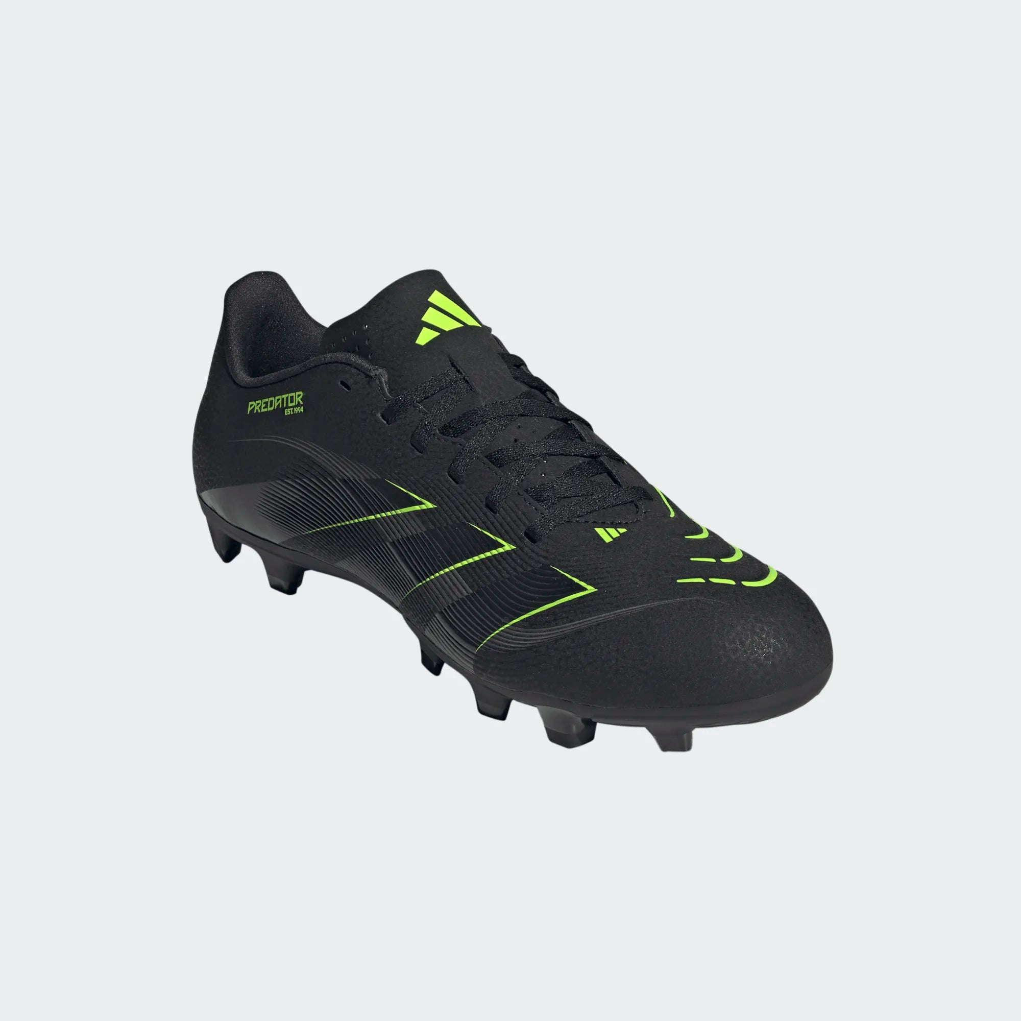 Adidas Predator Club FG/MG Football Shoe Unisex - Black/Lemon shoes Adidas