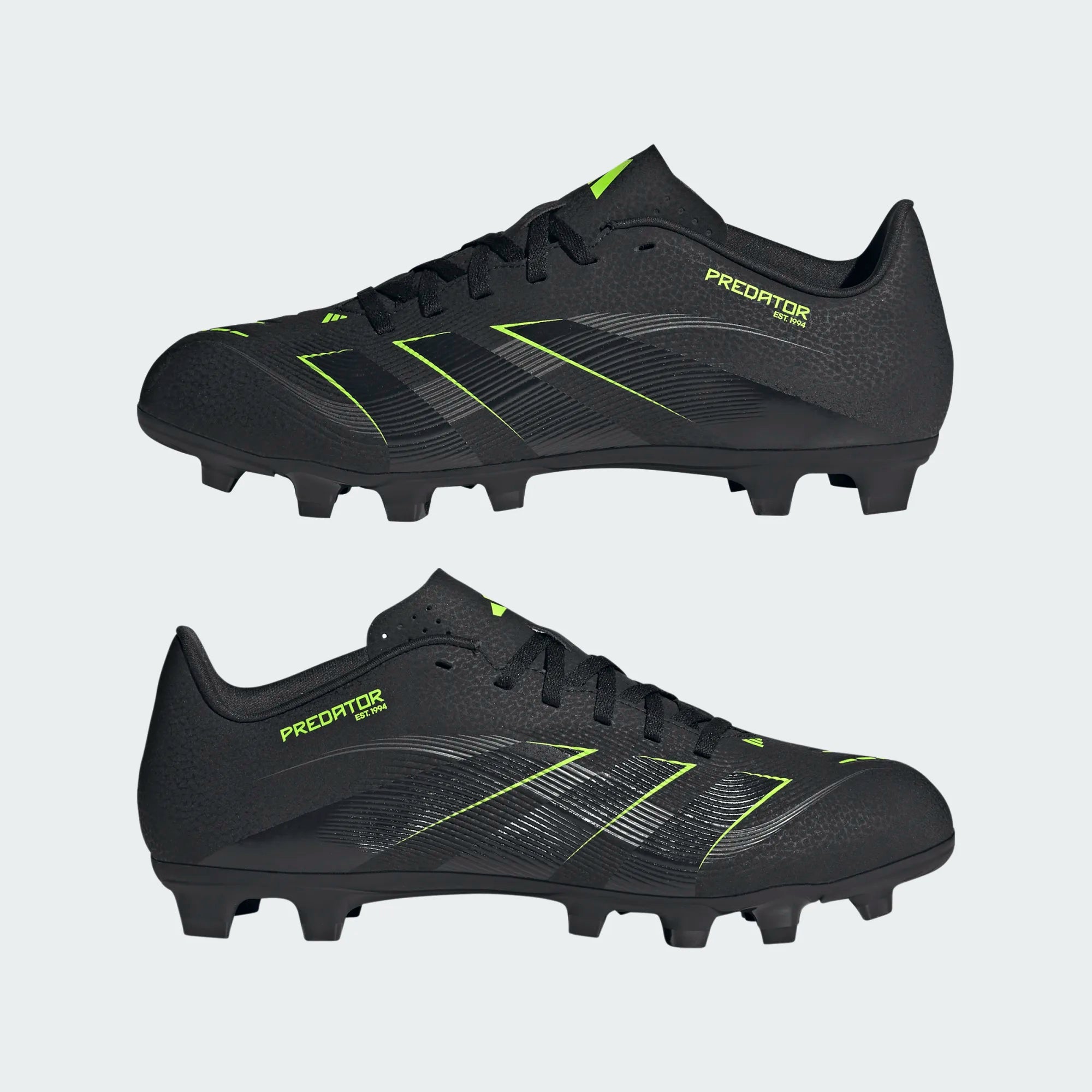 Adidas Predator Club FG/MG Football Shoe Unisex - Black/Lemon shoes Adidas