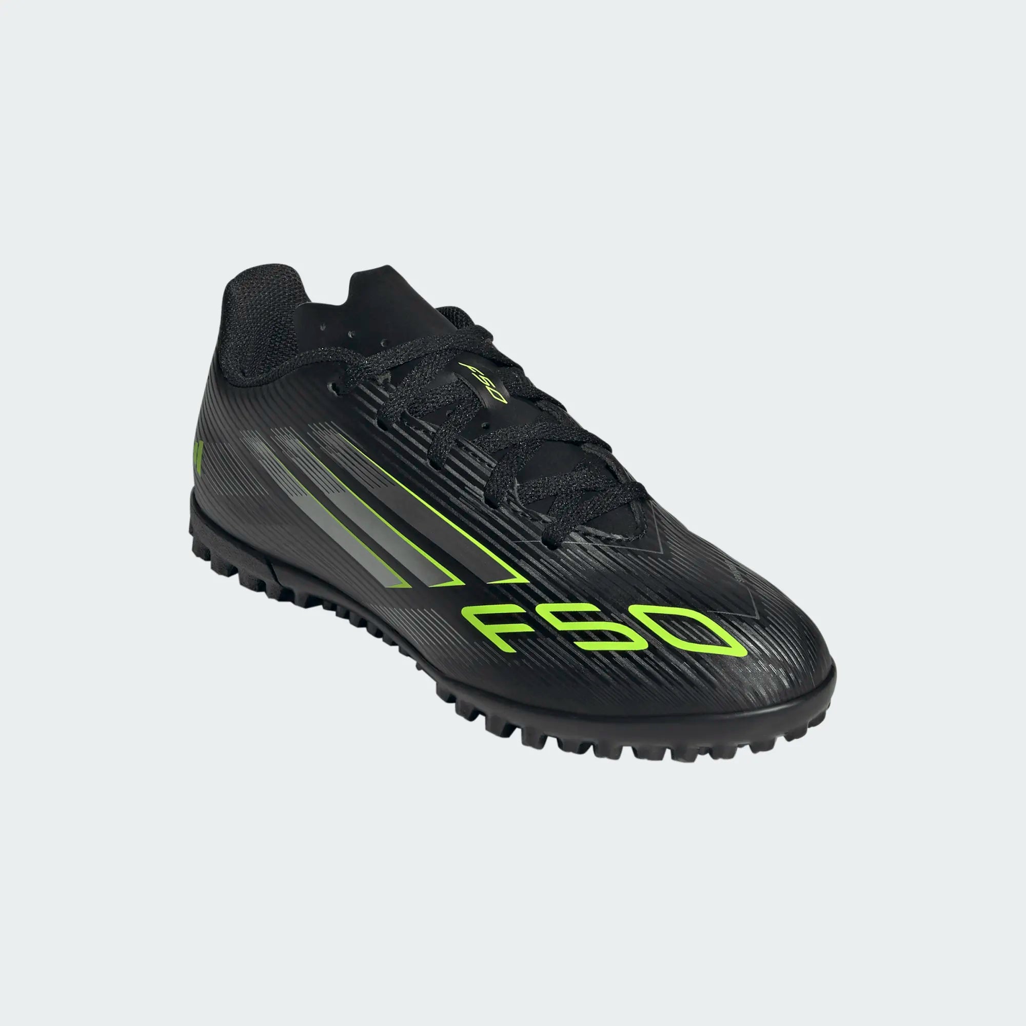 Adidas F50 Club TF Football Shoe Junior - Black/Lemon shoes Adidas
