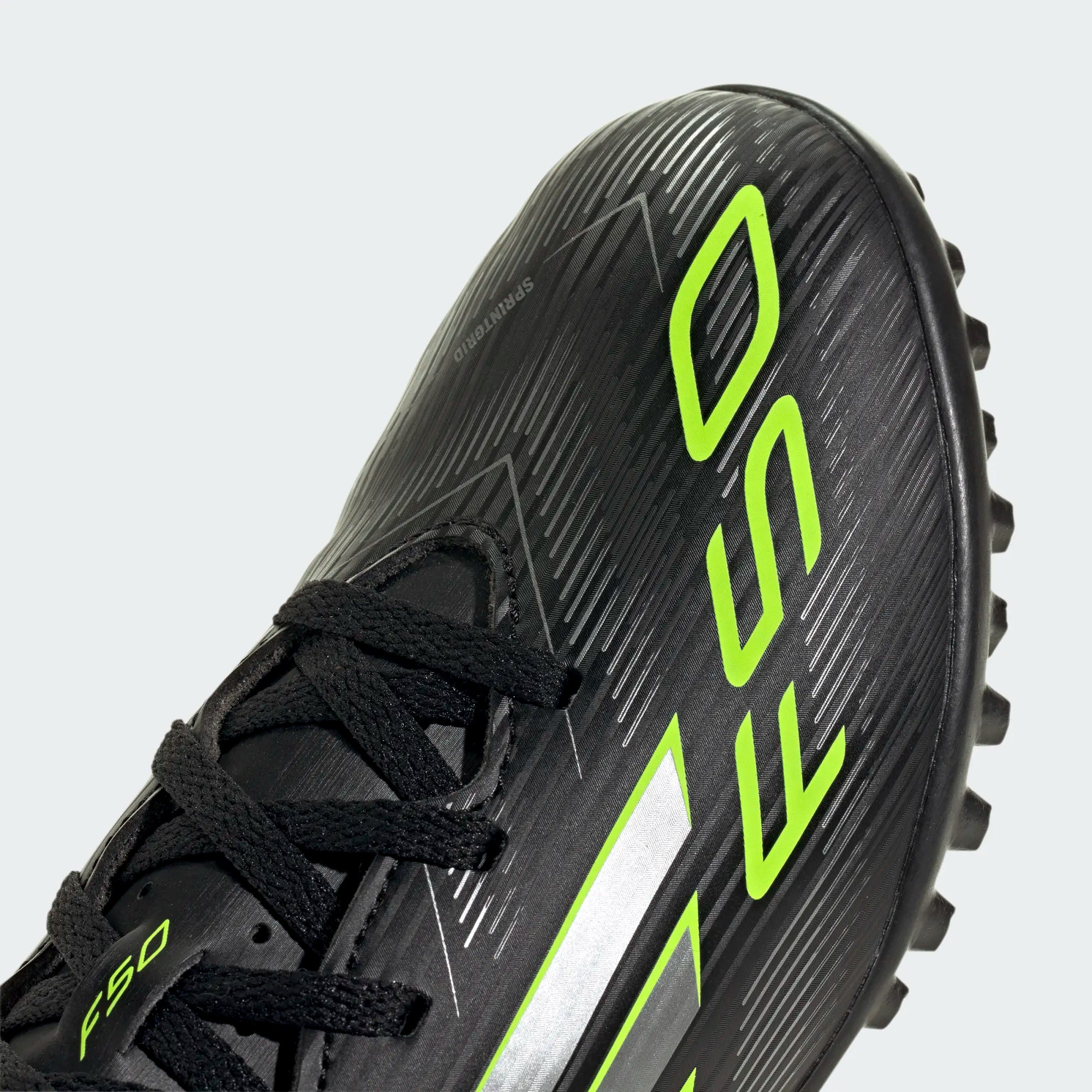 Adidas F50 Club TF Football Shoe Junior - Black/Lemon shoes Adidas