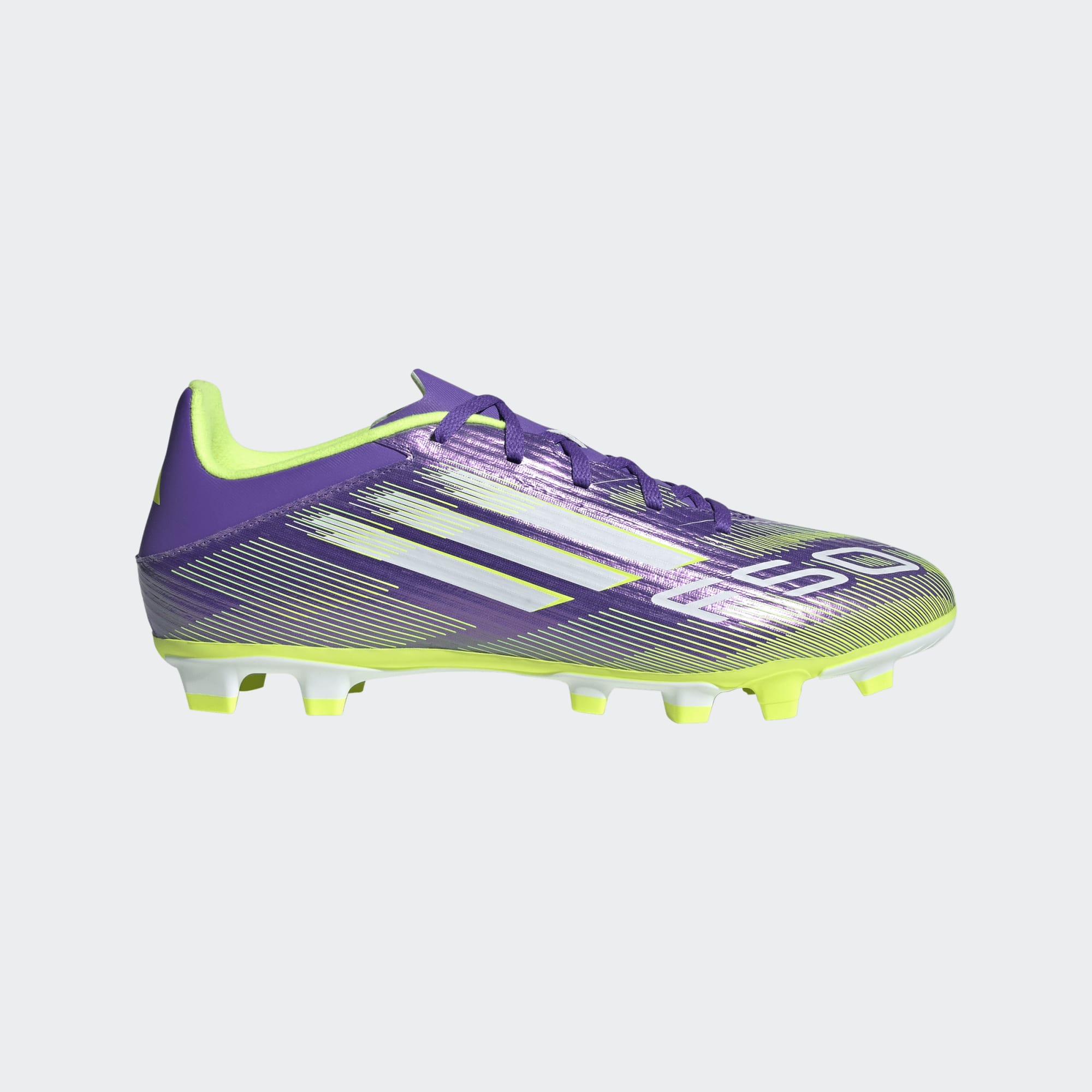 Adidas F50 Club FG/MG Football Boots - Purple Purple Rush Ftw White Lucid Lemon shoes Adidas