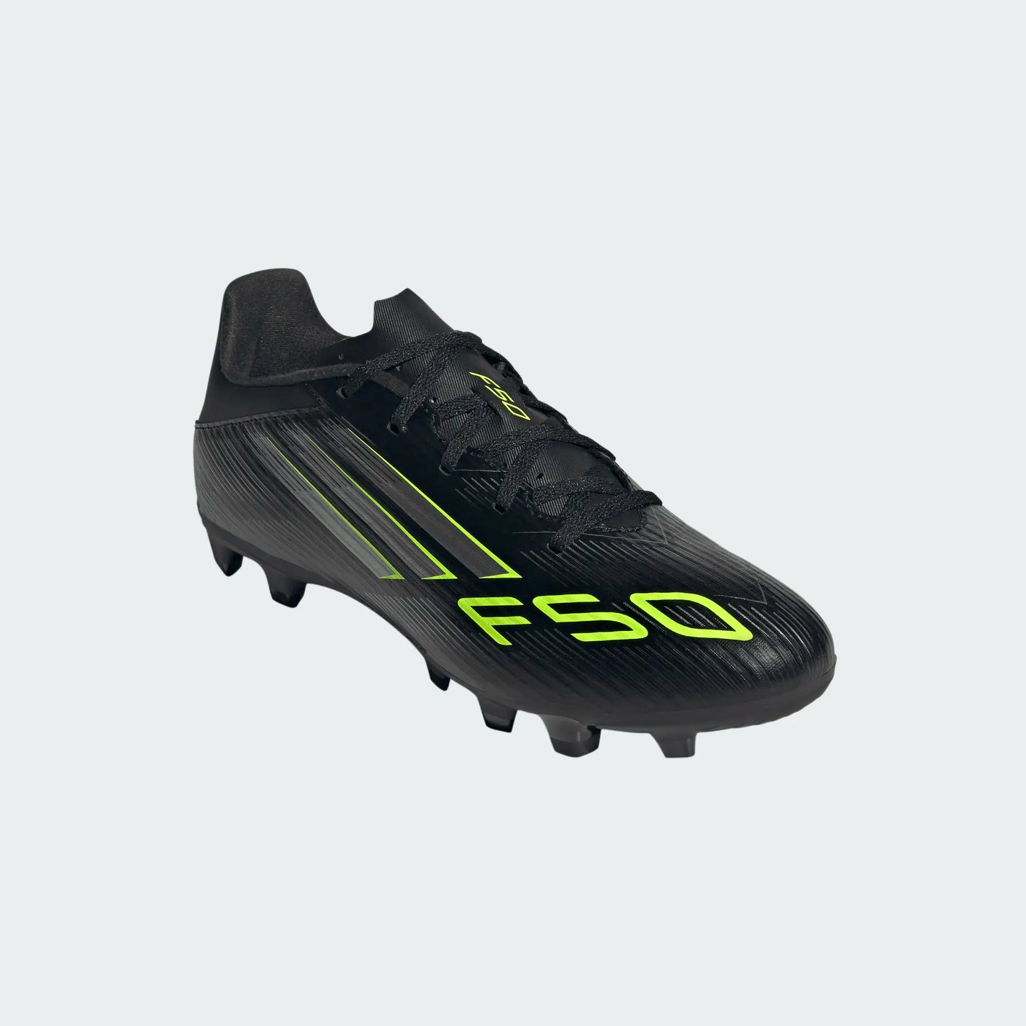 Adidas F50 Club FG/MG Football Shoe Unisex - Black/Lemon shoes Adidas