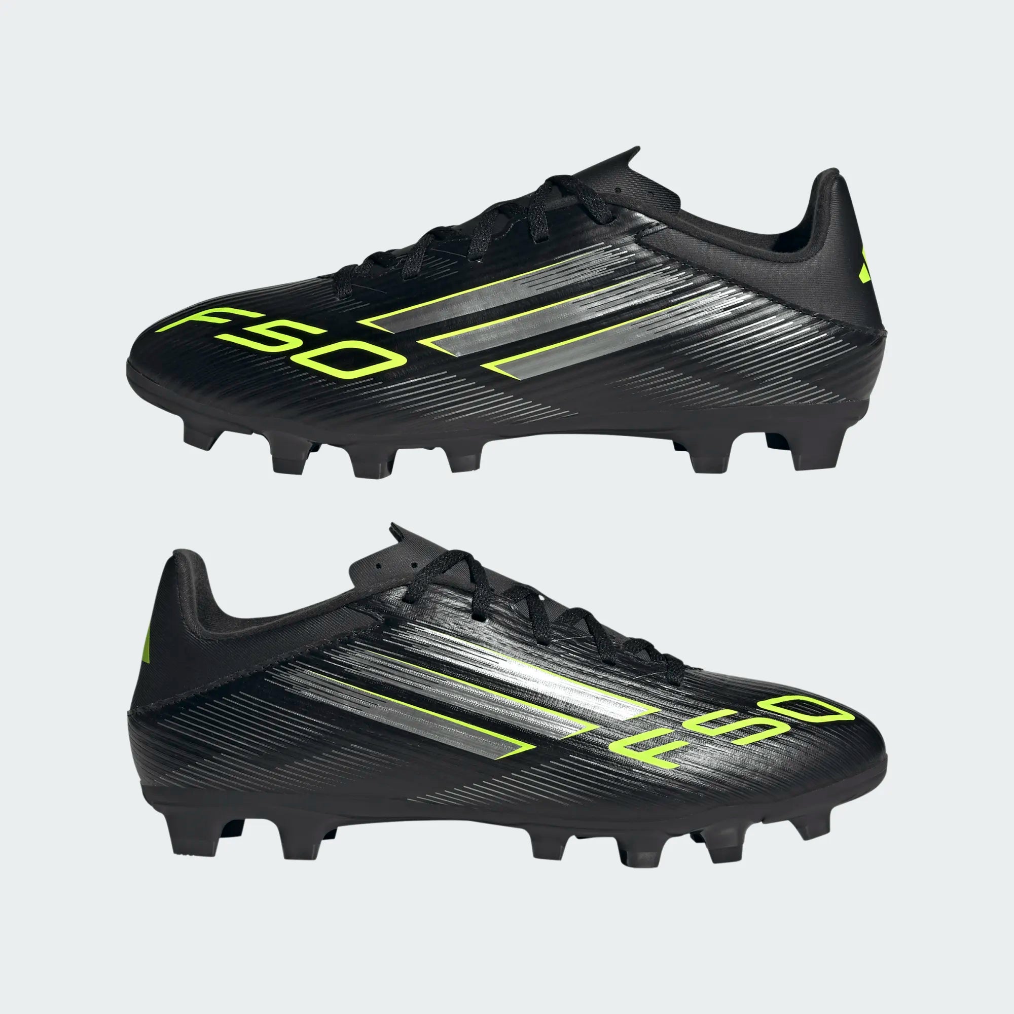 Adidas F50 Club FG/MG Football Shoe Unisex - Black/Lemon shoes Adidas