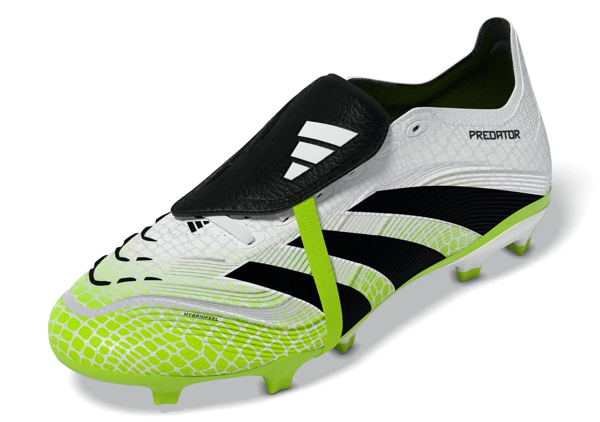 Adidas Predator League FT FG/MG Football Boots Men, White/Lemon, back view