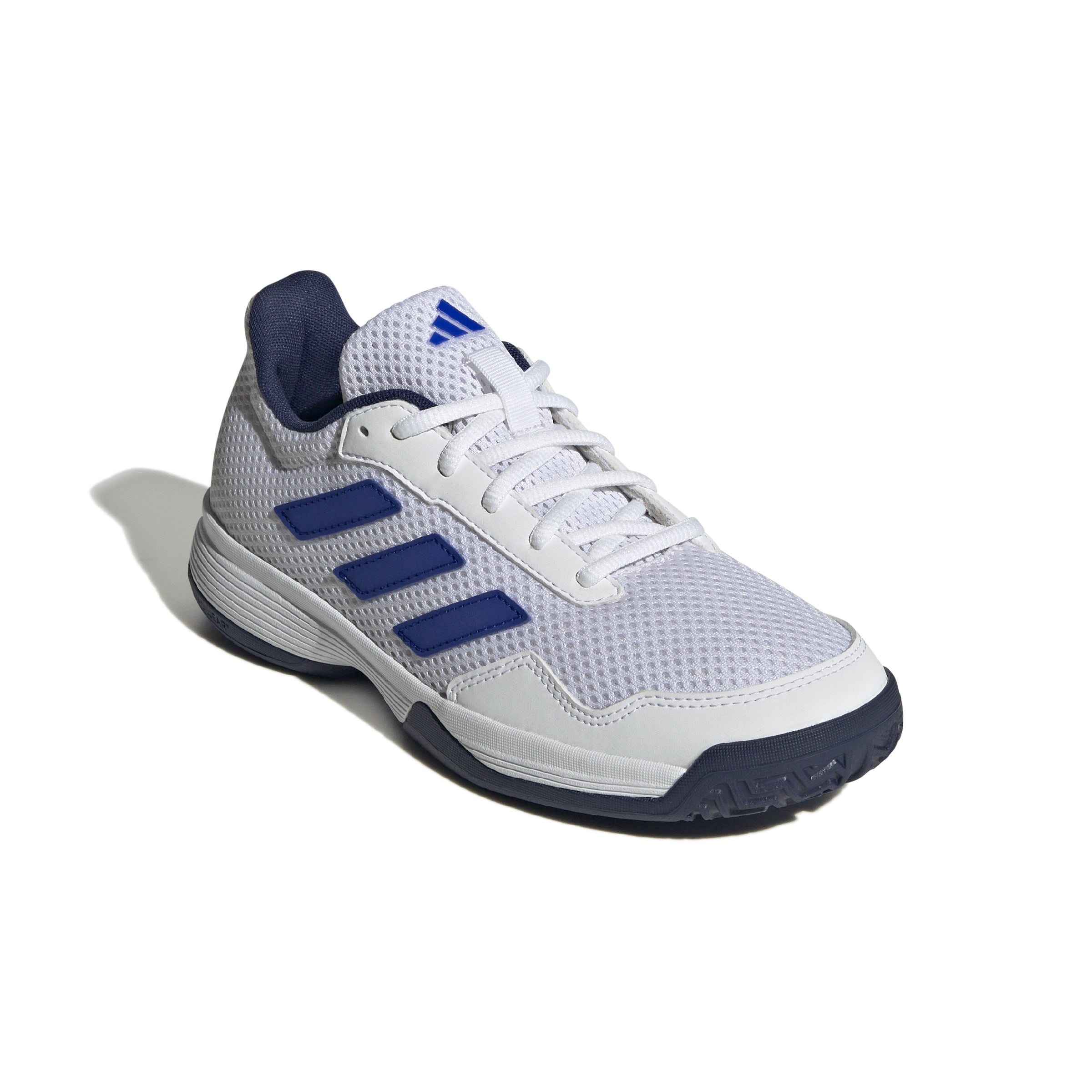Adidas Gamespec Tennis Shoes Junior - White/Blue Tennis Shoes Adidas