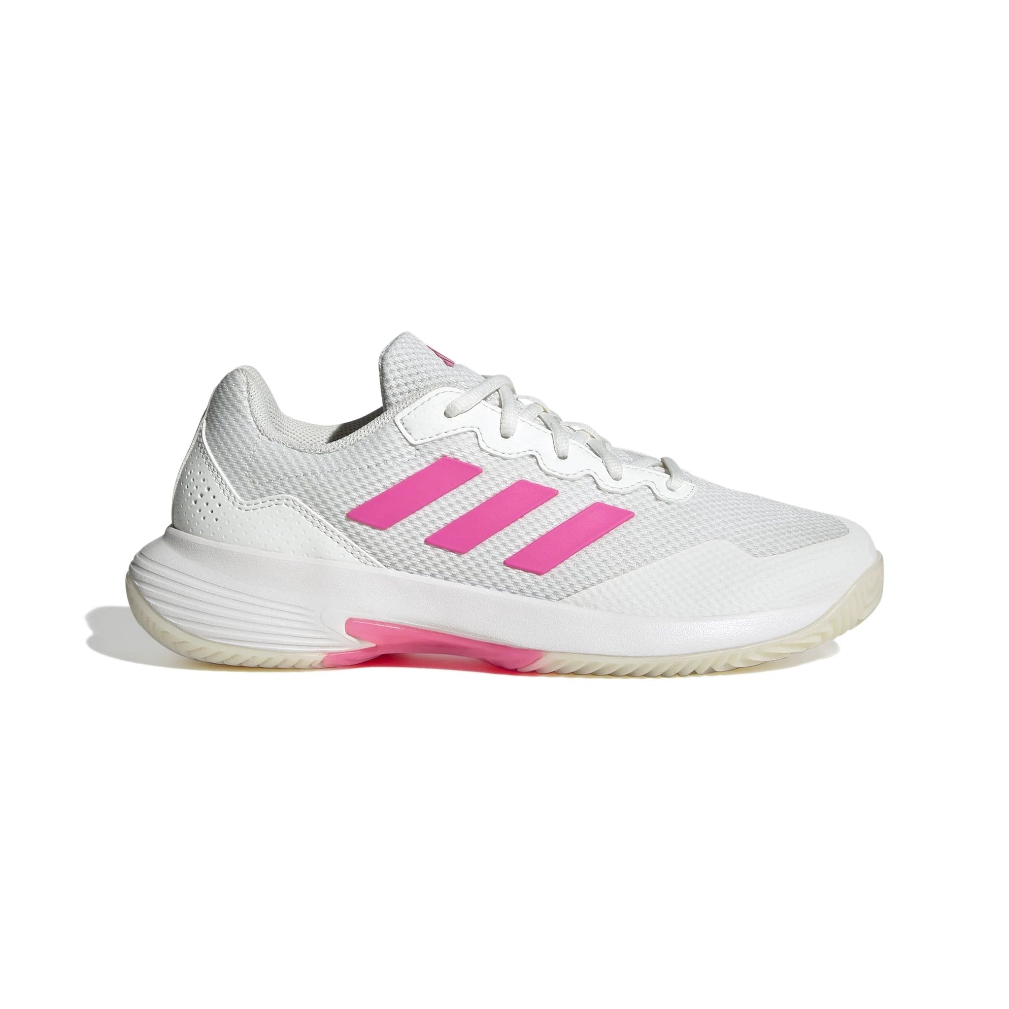 Adidas GameCourt 2 Tennis Shoes Women JP7723 Core White Lucid Pink Core Black Tennis Shoes Adidas