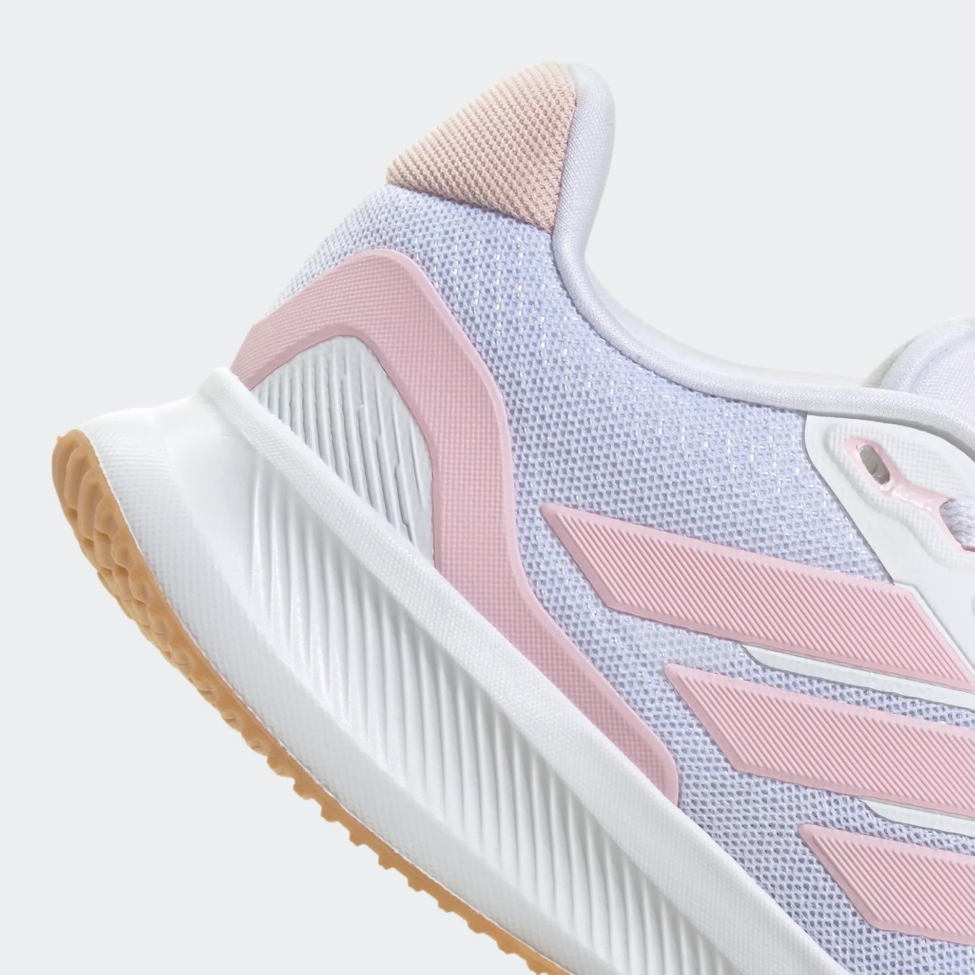 Adidas Runfalcon 5 Running Shoes Junior - White/Pink Running Shoes Adidas