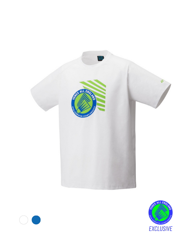 Yonex All England Souvenir Shirt Junior YOB25004EX White White Clothing Yonex