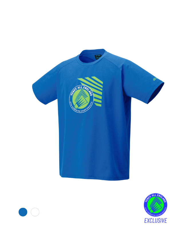 Yonex All England Souvenir Shirt Junior YOB25004EX Electric Blue Electric Blue Clothing Yonex