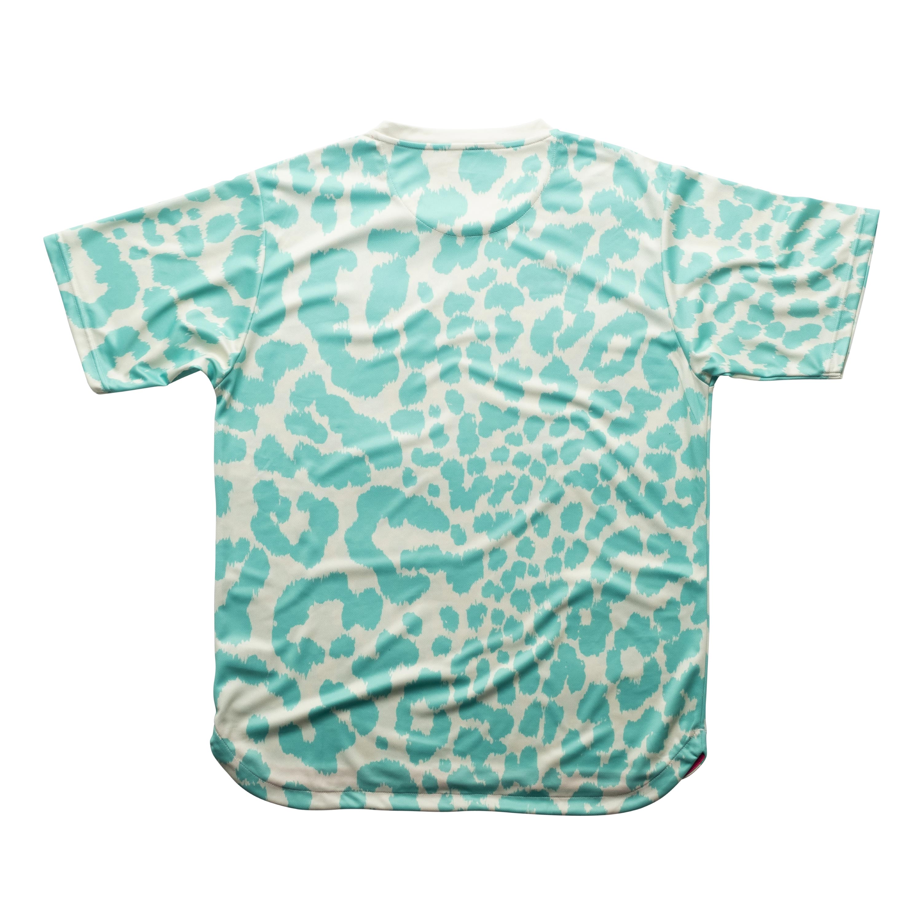 Aixo Leopard Mens T Shirt Ivory T Shirt Aixo