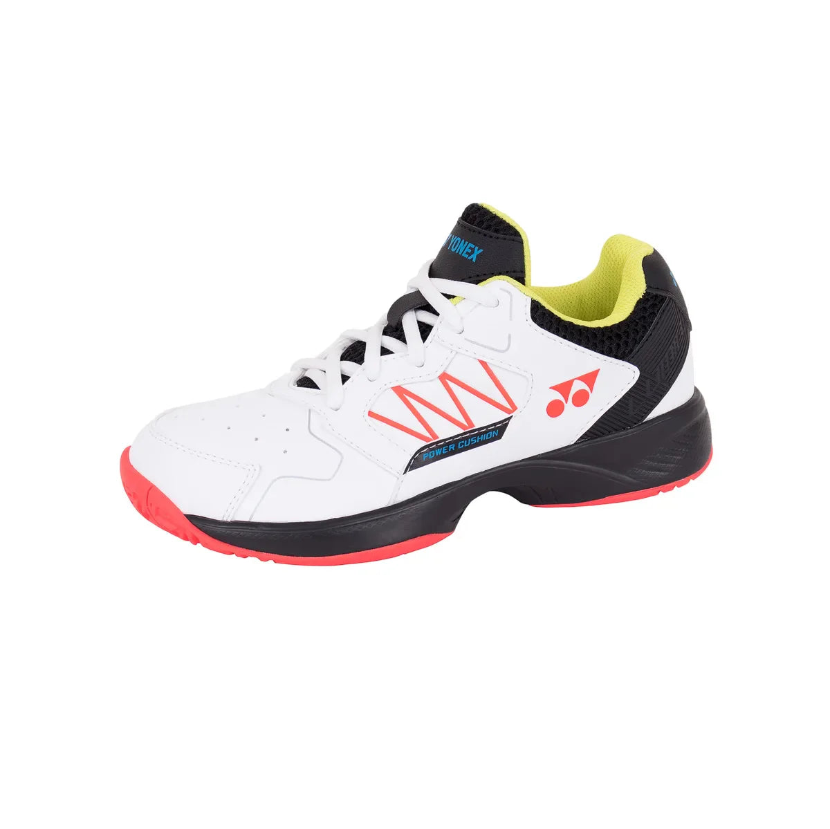 Yonex Lumio 2022 Tennis Court Shoes Junior - Black/White White Black shoes Yonex