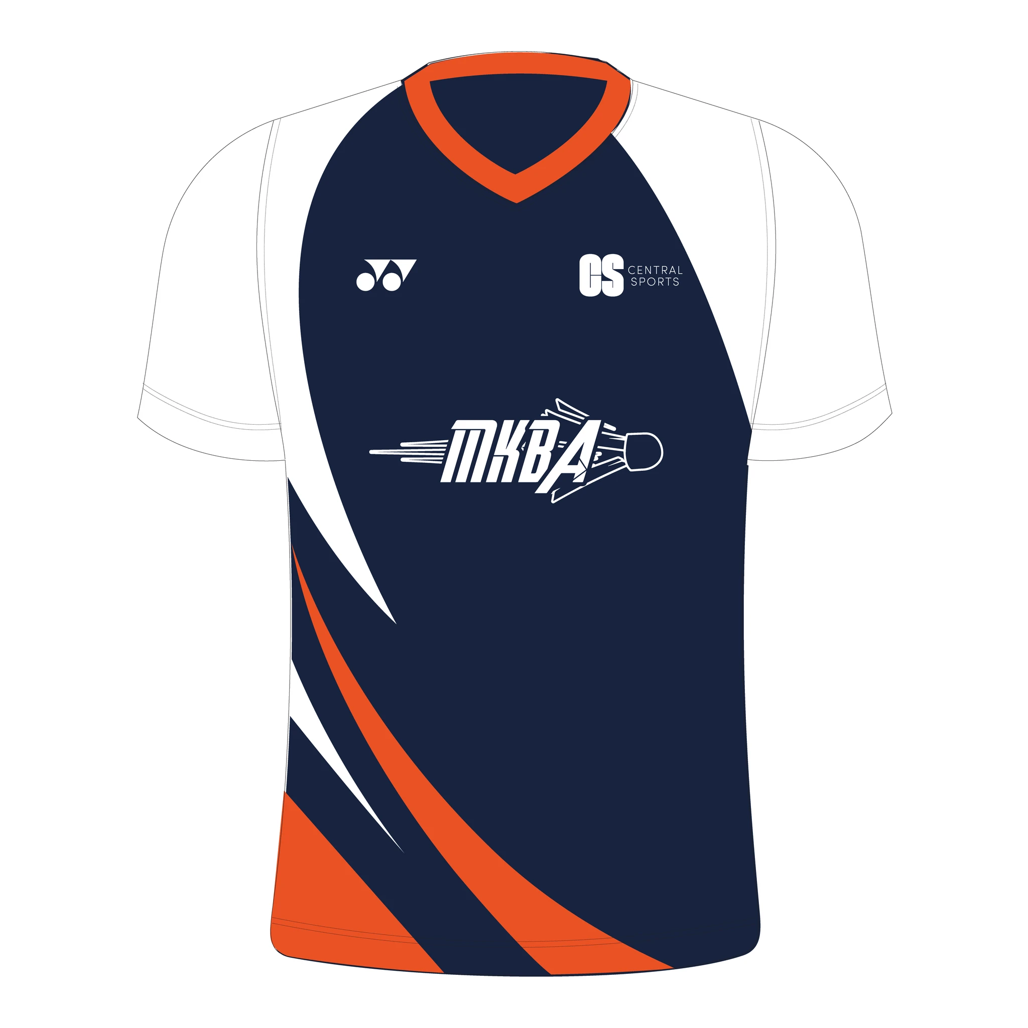 MKBA Yonex Teamwear T004 Beast V Neck T-Shirt Mens Teamwear Yonex Teamwear