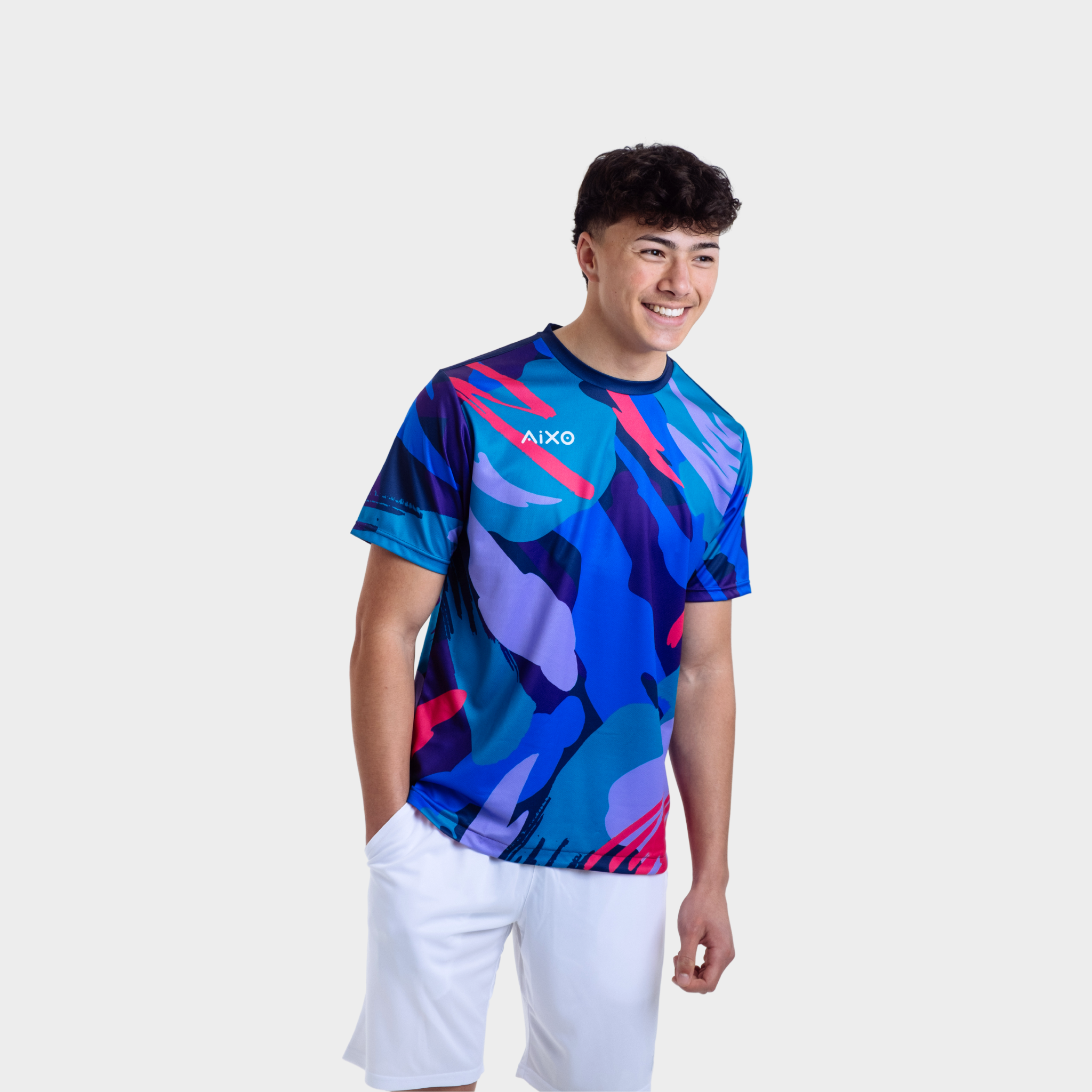 Aixo Abstract T-Shirt Mens (Multicolour) T Shirt Aixo