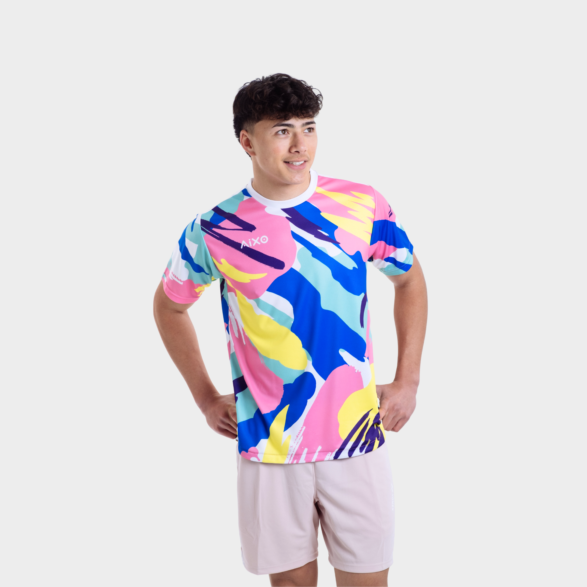 Aixo Abstract T-Shirt Mens (Multicolour) T Shirt Aixo