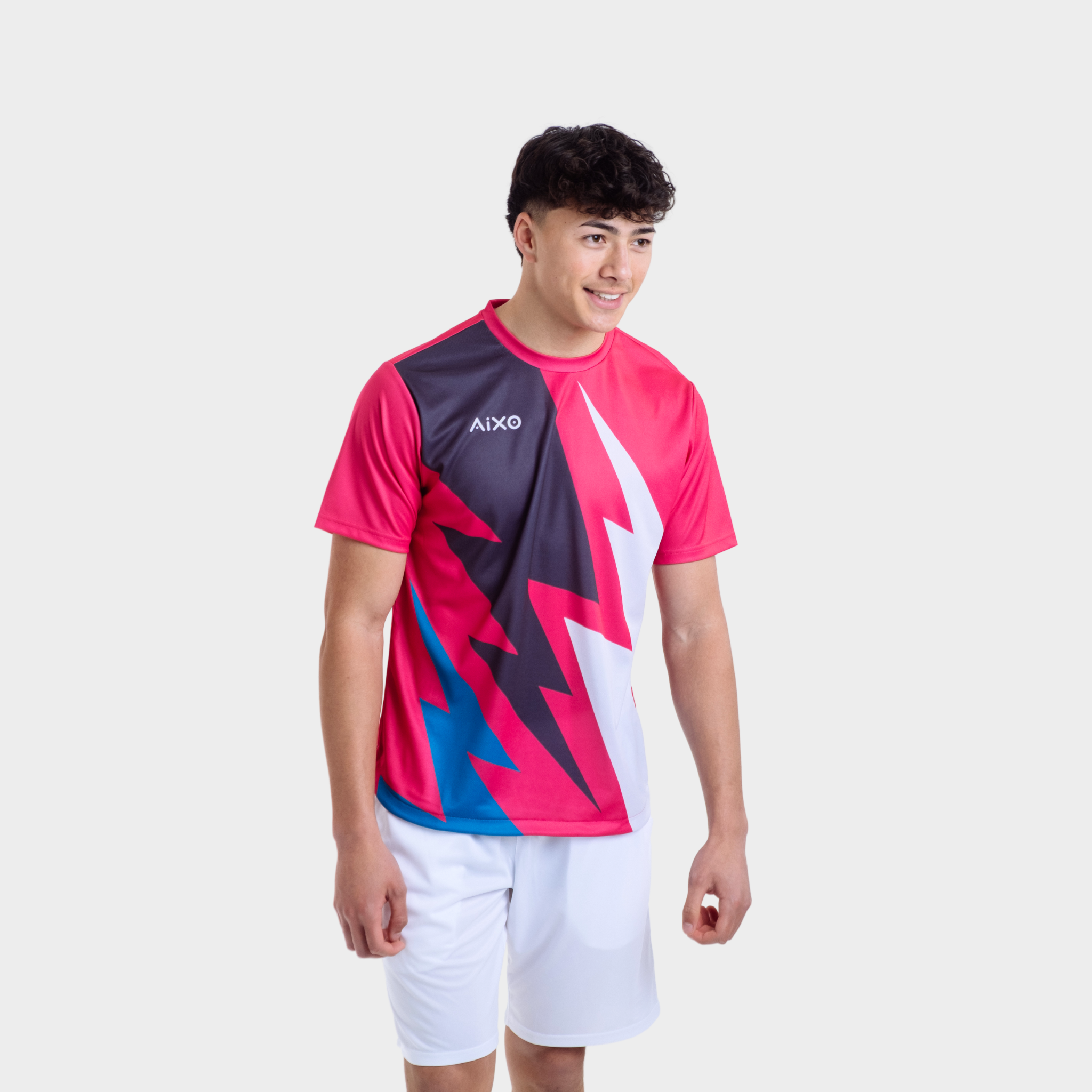 Aixo Bolt T-Shirt Mens (Pink) T Shirt Aixo