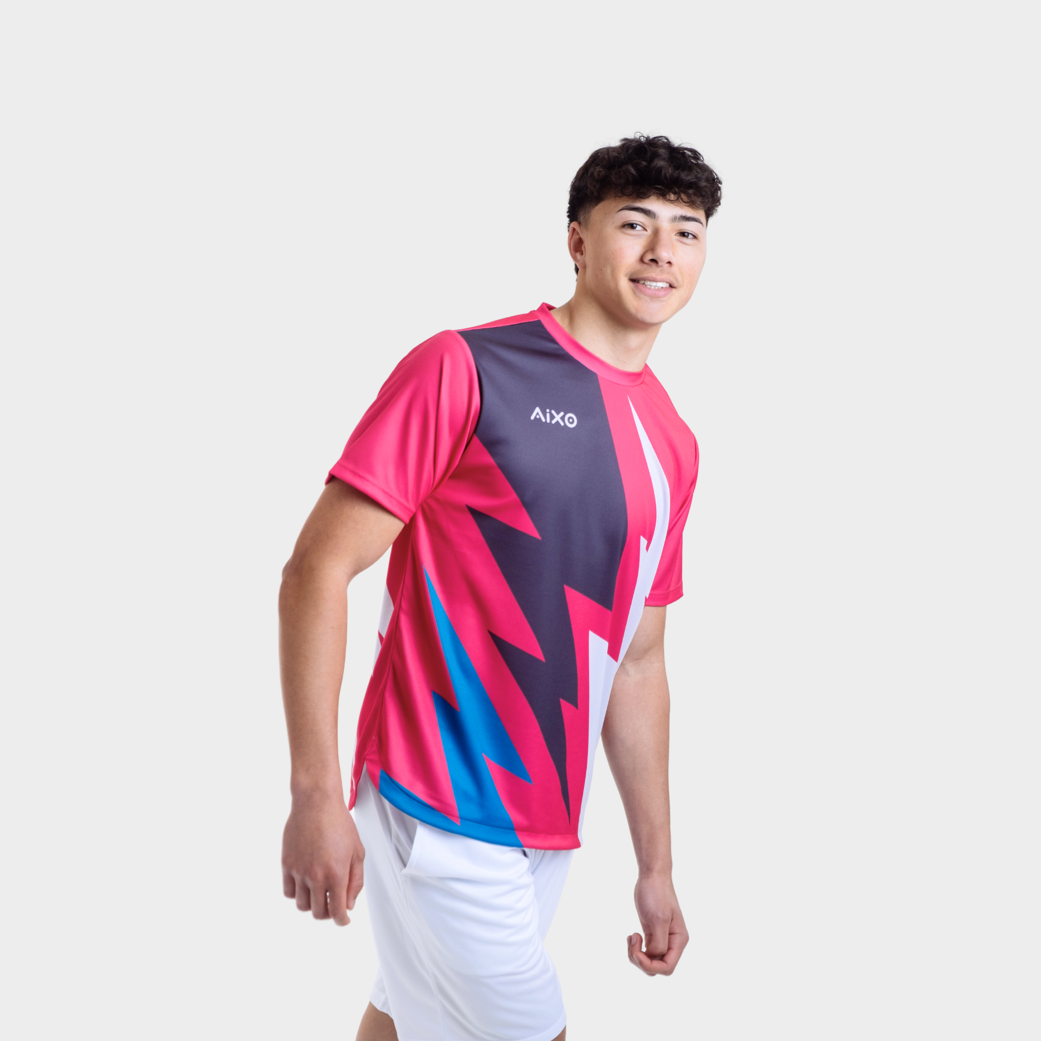 Aixo Bolt T-Shirt Mens (Pink) T Shirt Aixo