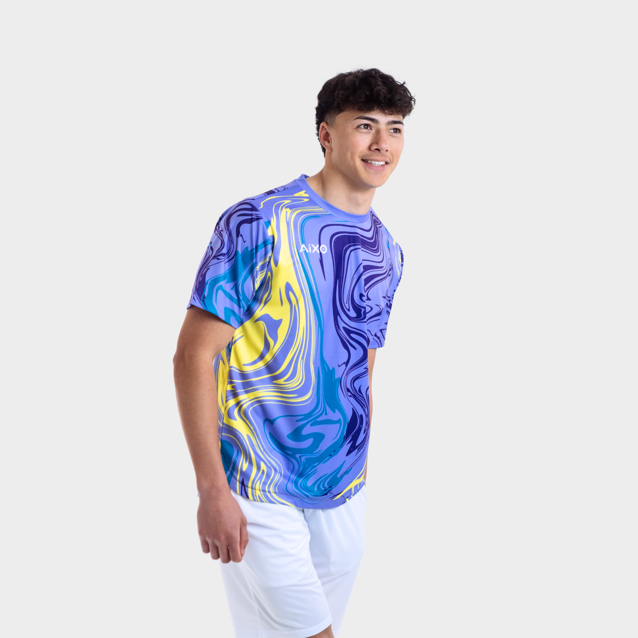 Aixo Chrome Mens T Shirt Graphite T Shirt Aixo