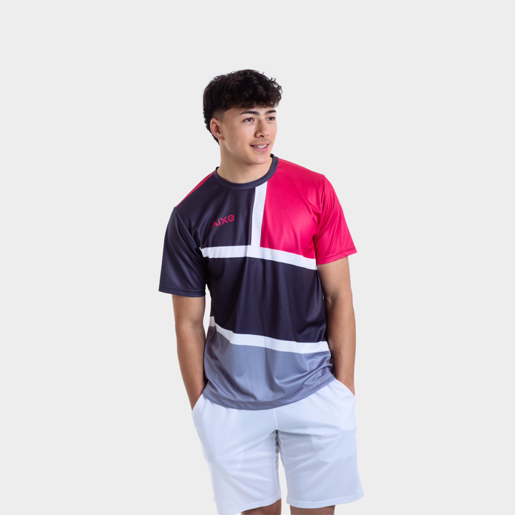 Aixo Court Mens T Shirt Teal T Shirt Aixo