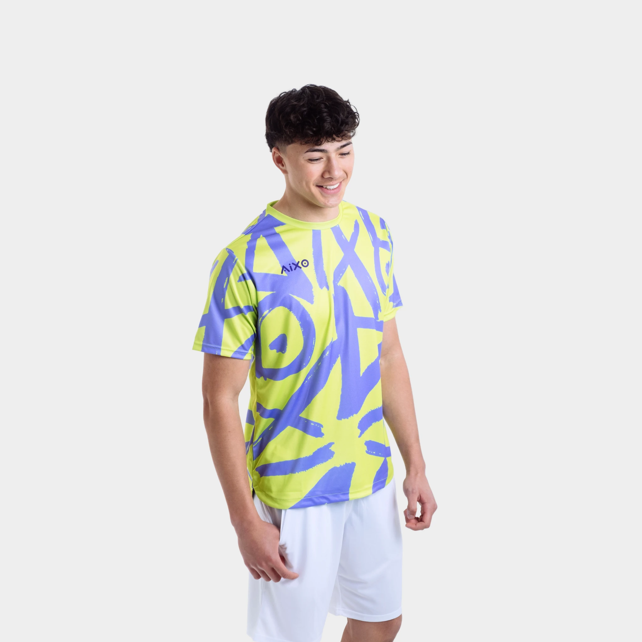 Aixo Tagged Mens T Shirt Lime T Shirt Aixo