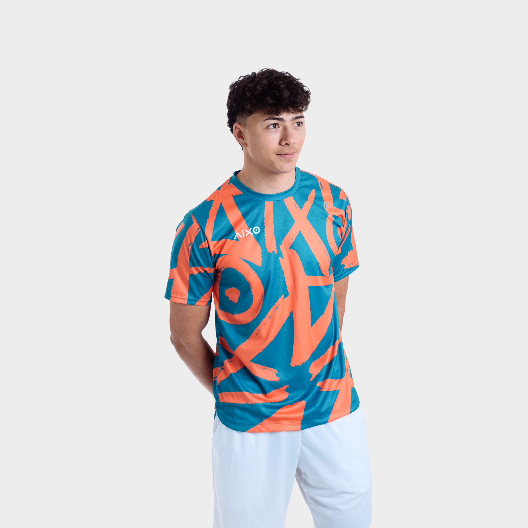 Aixo Tagged Mens T Shirt Teal T Shirt Aixo