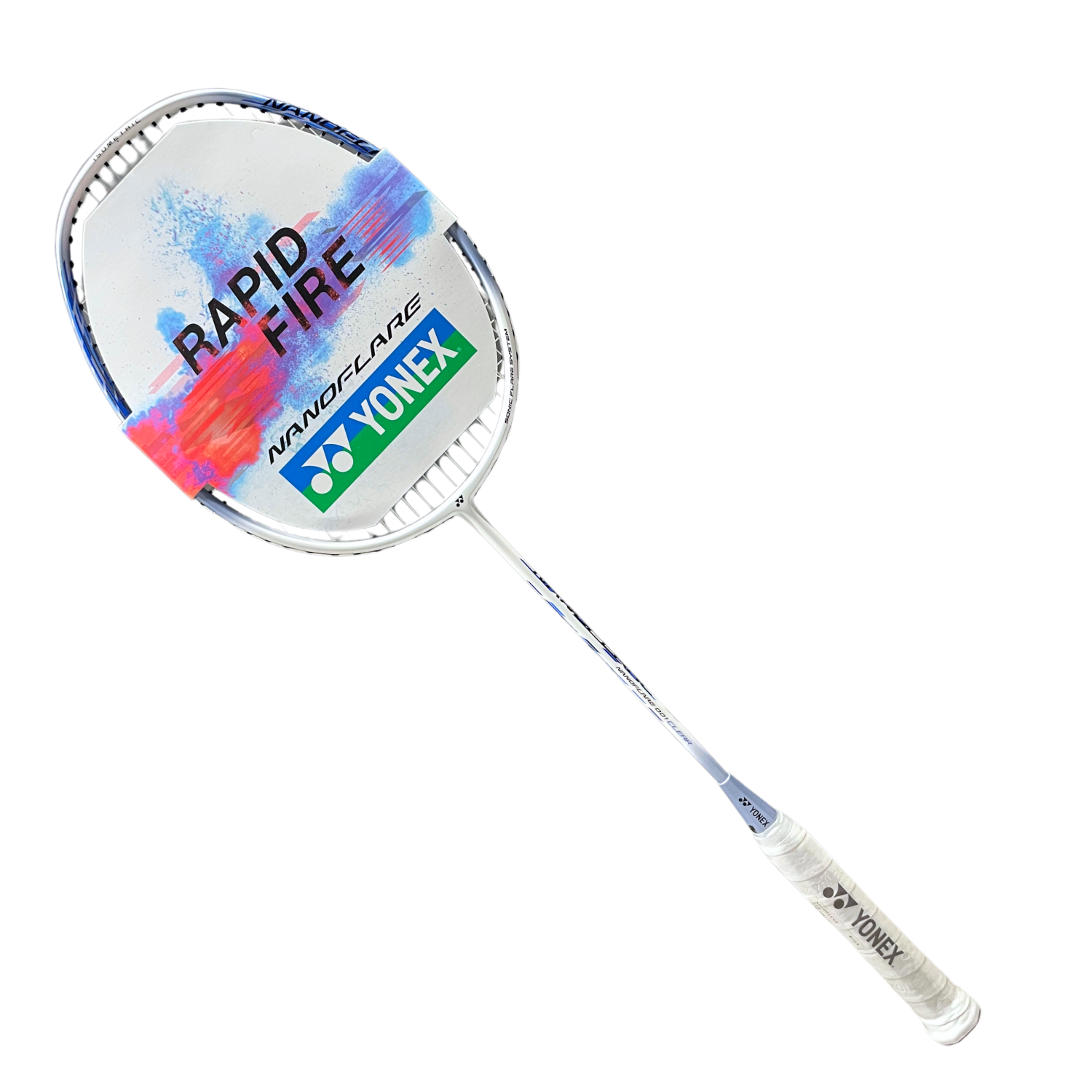 Yonex Nanoflare 001 CLEAR Badminton Racket - White/Sax Badminton Rackets Yonex