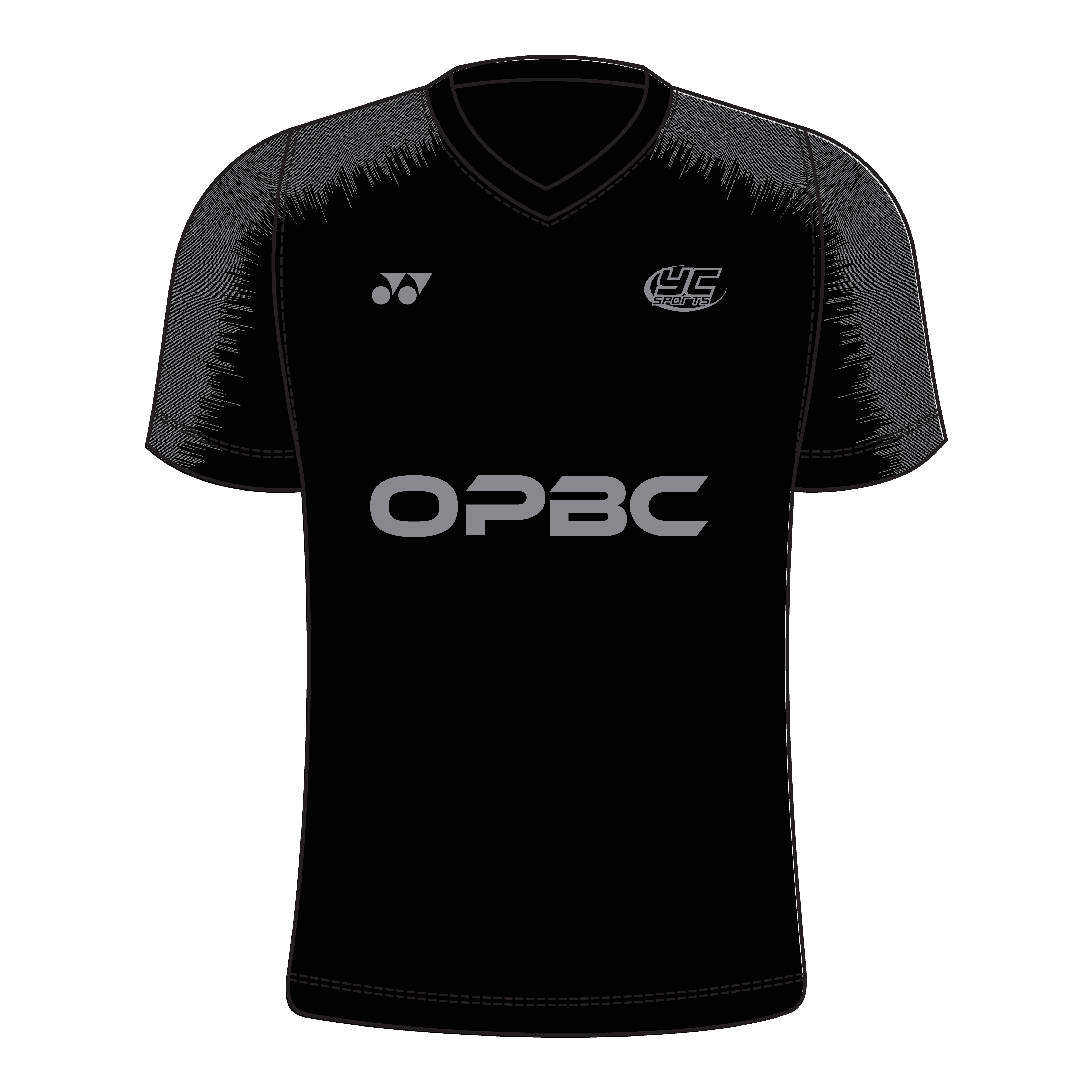 OPBC Blackout T007JV Steel V-Neck T Shirt Junior