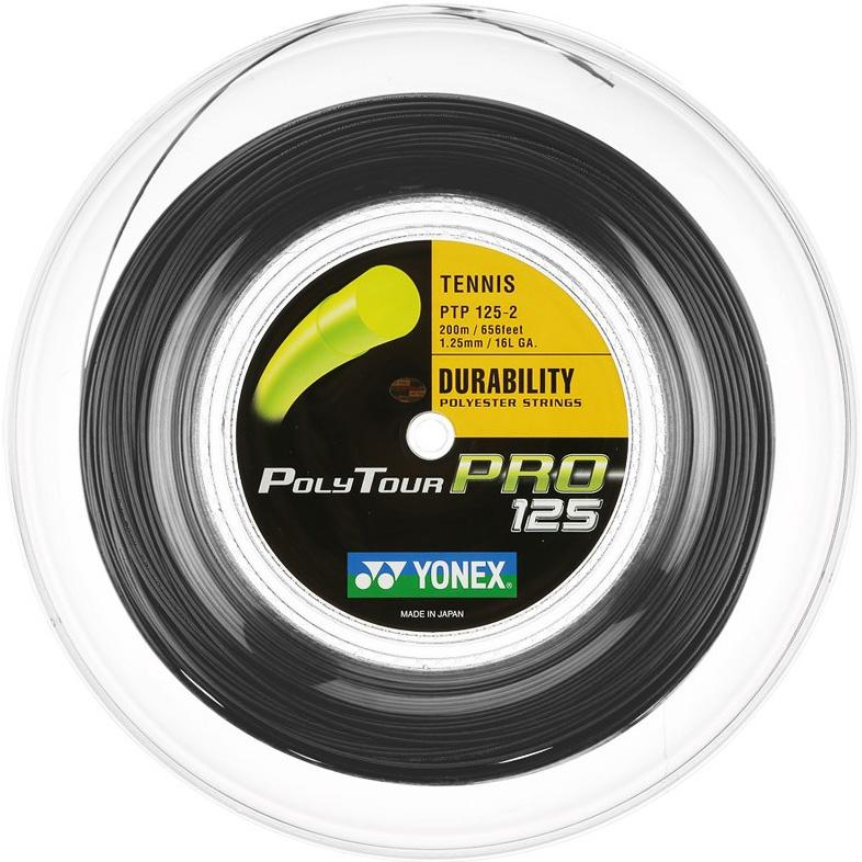 Yonex Polytour Pro 125 Tennis String Reel - Graphite String (Reel) Yonex