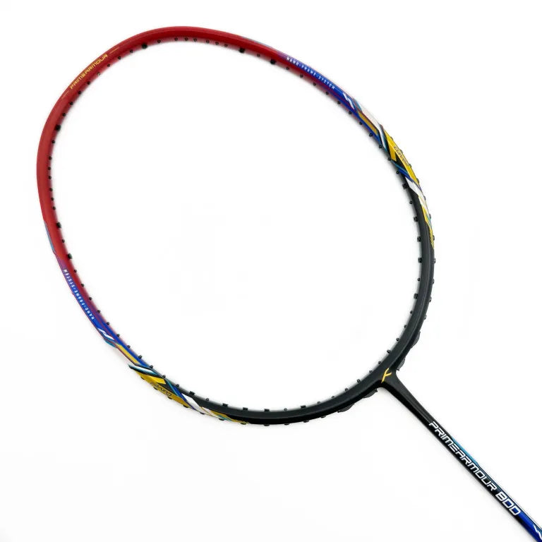 Hundred Primearmour 800 4U Badminton Racket - Black/Red Black Red 4U6 Badminton Rackets Hundred