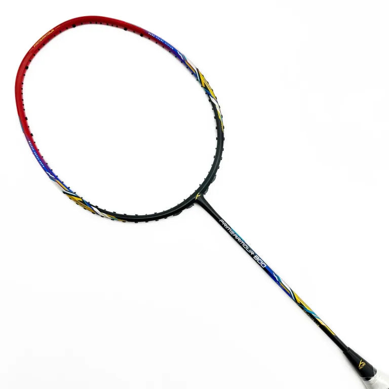Hundred Primearmour 800 4U Badminton Racket - Black/Red Badminton Rackets Hundred