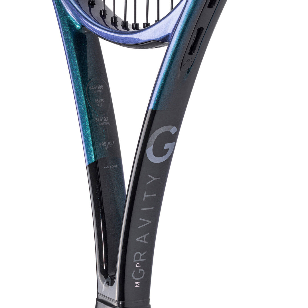 Head Gravity MP Tennis Racquet, Black/Blue, alternative view