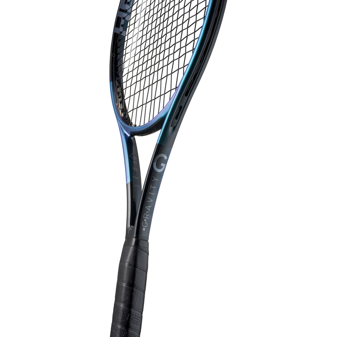Head Gravity MP L Tennis Racquet, Black/Blue, side view