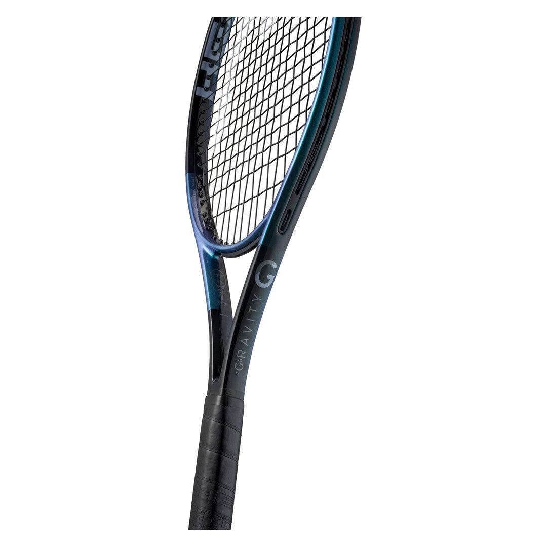 Head Gravity 26 Junior Tennis Racquet, Black/Blue, detail view