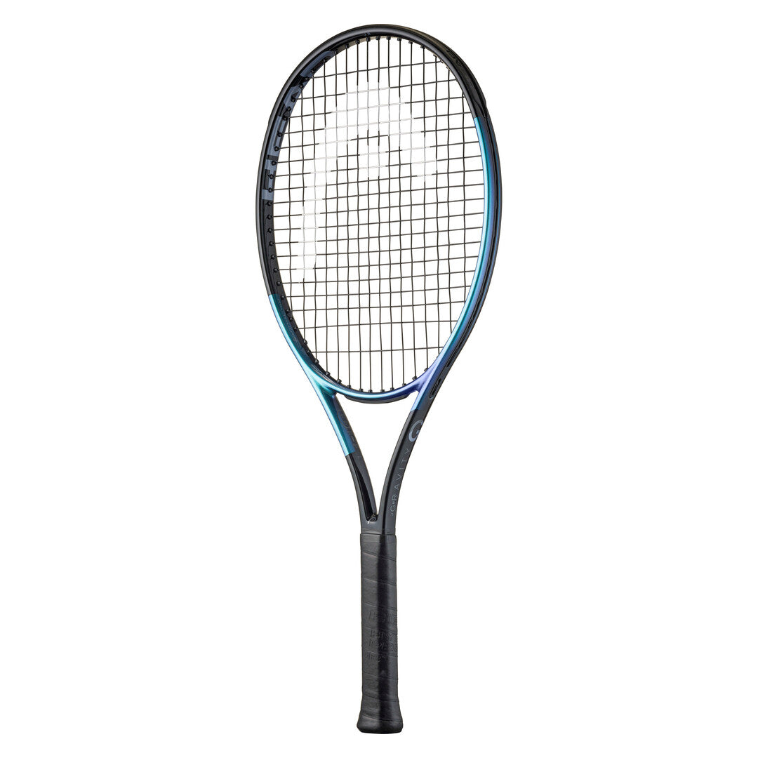 Head Gravity 26 Junior Tennis Racquet, Black/Blue, back view