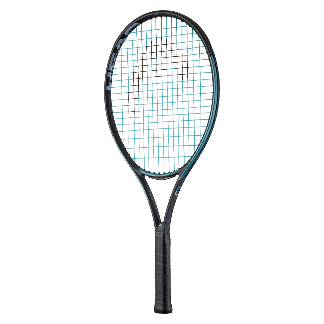 Head IG Gravity 25 Junior Tennis Racquet, Black/Blue, front view