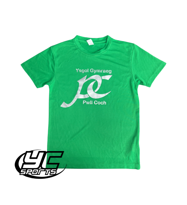 Ysgol Gymraeg Pwll Coch PE T-Shirt House Colours