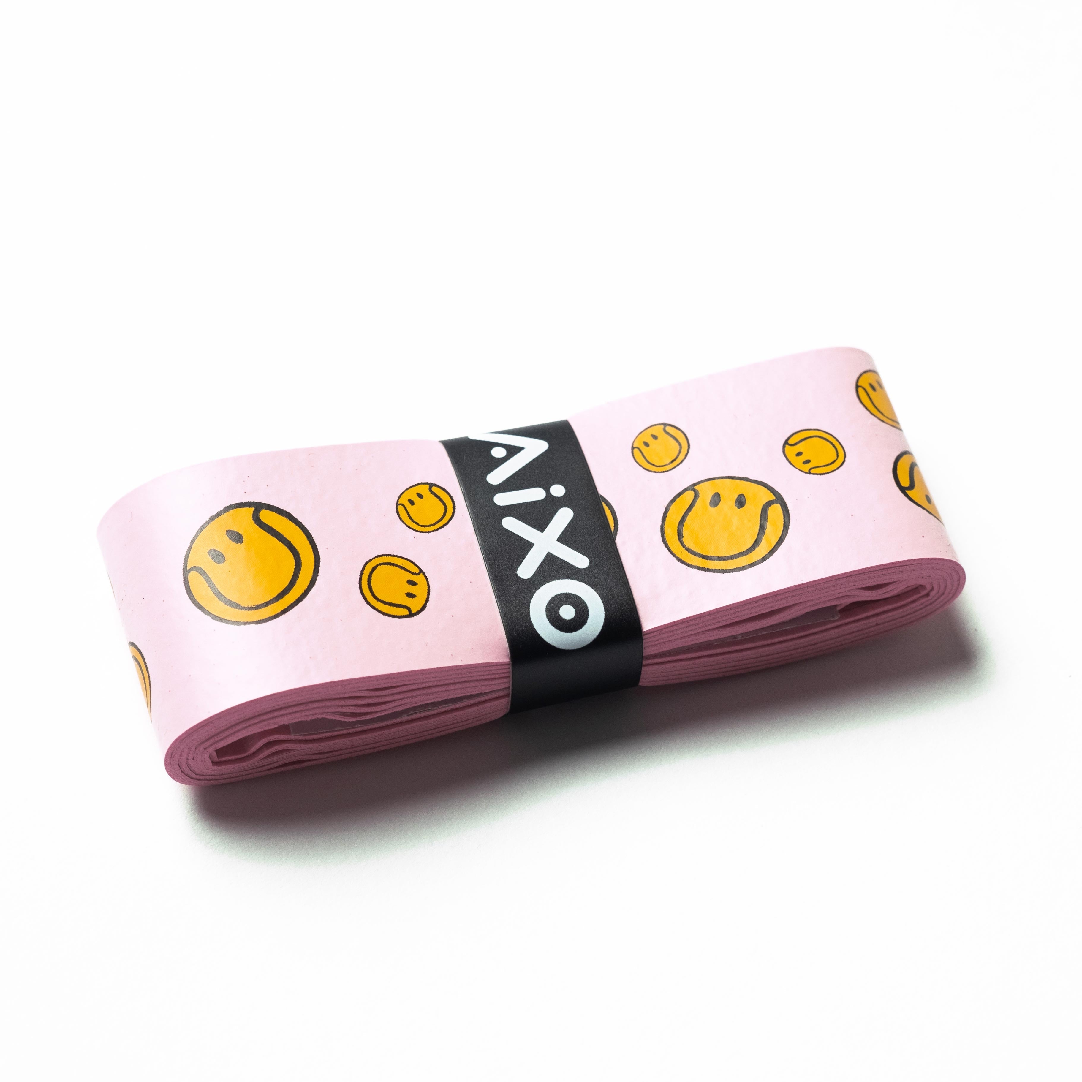 Aixo Smiley Ball Dry Overgrip Pink Overgrips Aixo