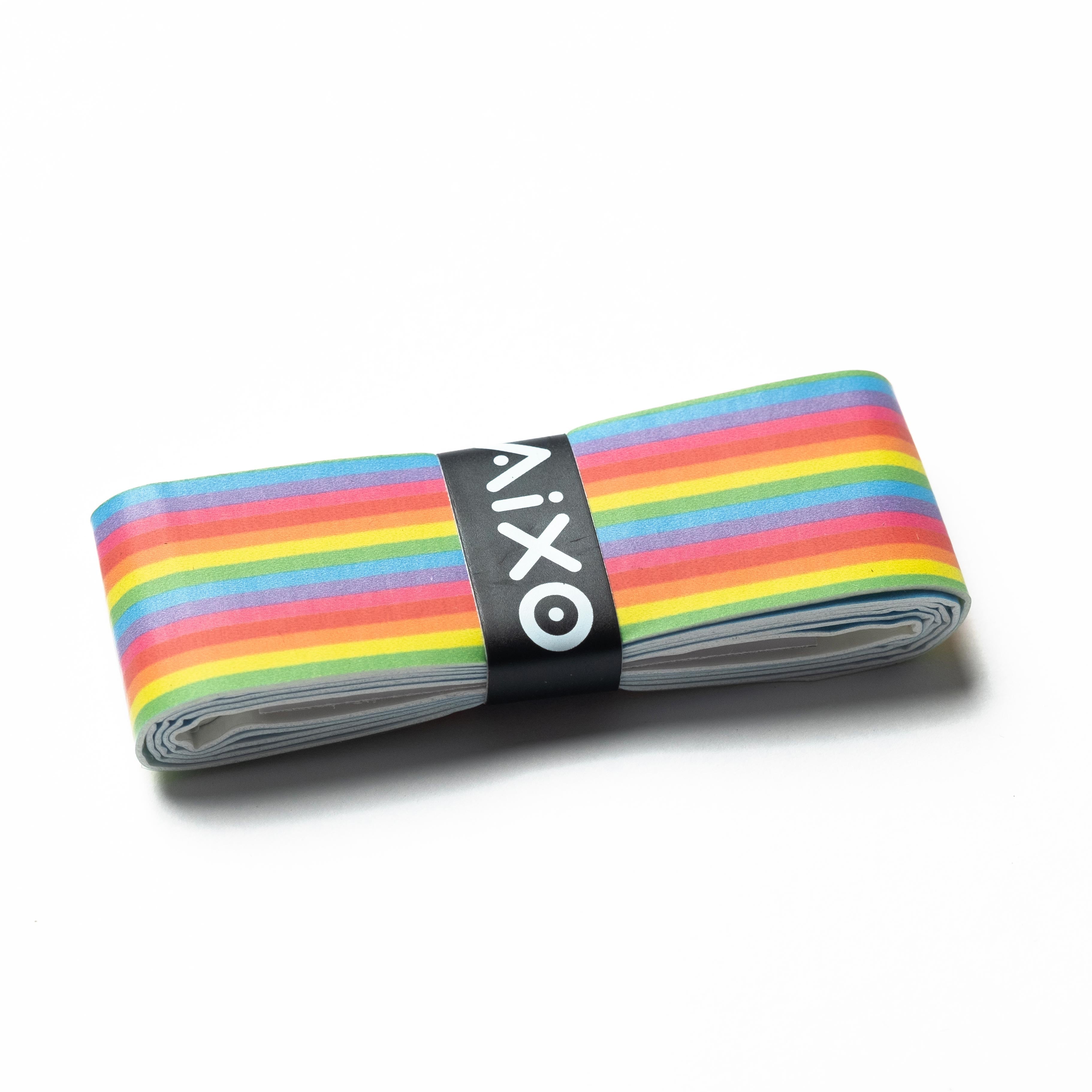 Aixo Rainbow Stripe Tacky Overgrip Overgrips Aixo