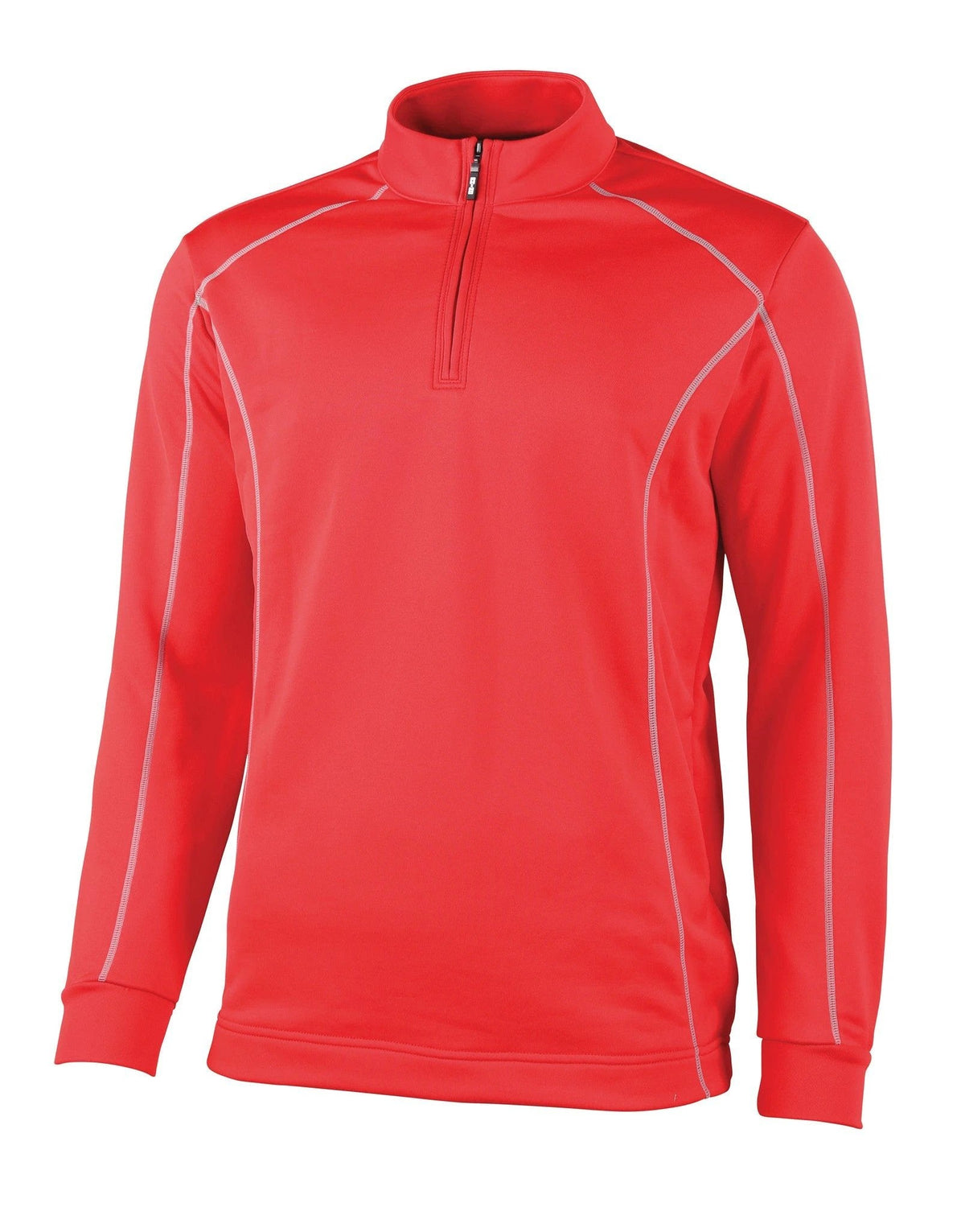 Rhino Seville 1/4 Zip Mid-layer, Red, back view