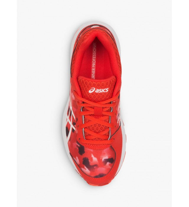 ASICS GEL-NETBURNER Professional GS - Fiery Red/White Netball Shoes Asics