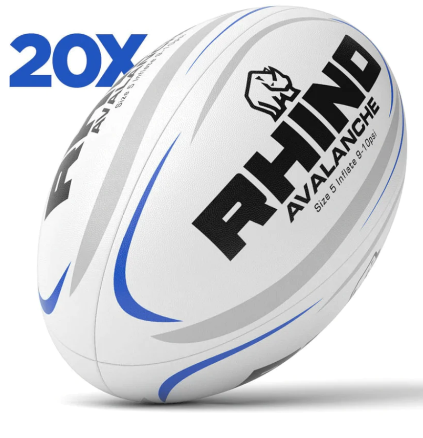 Rhino Avalanche Rugby Ball Box of 20