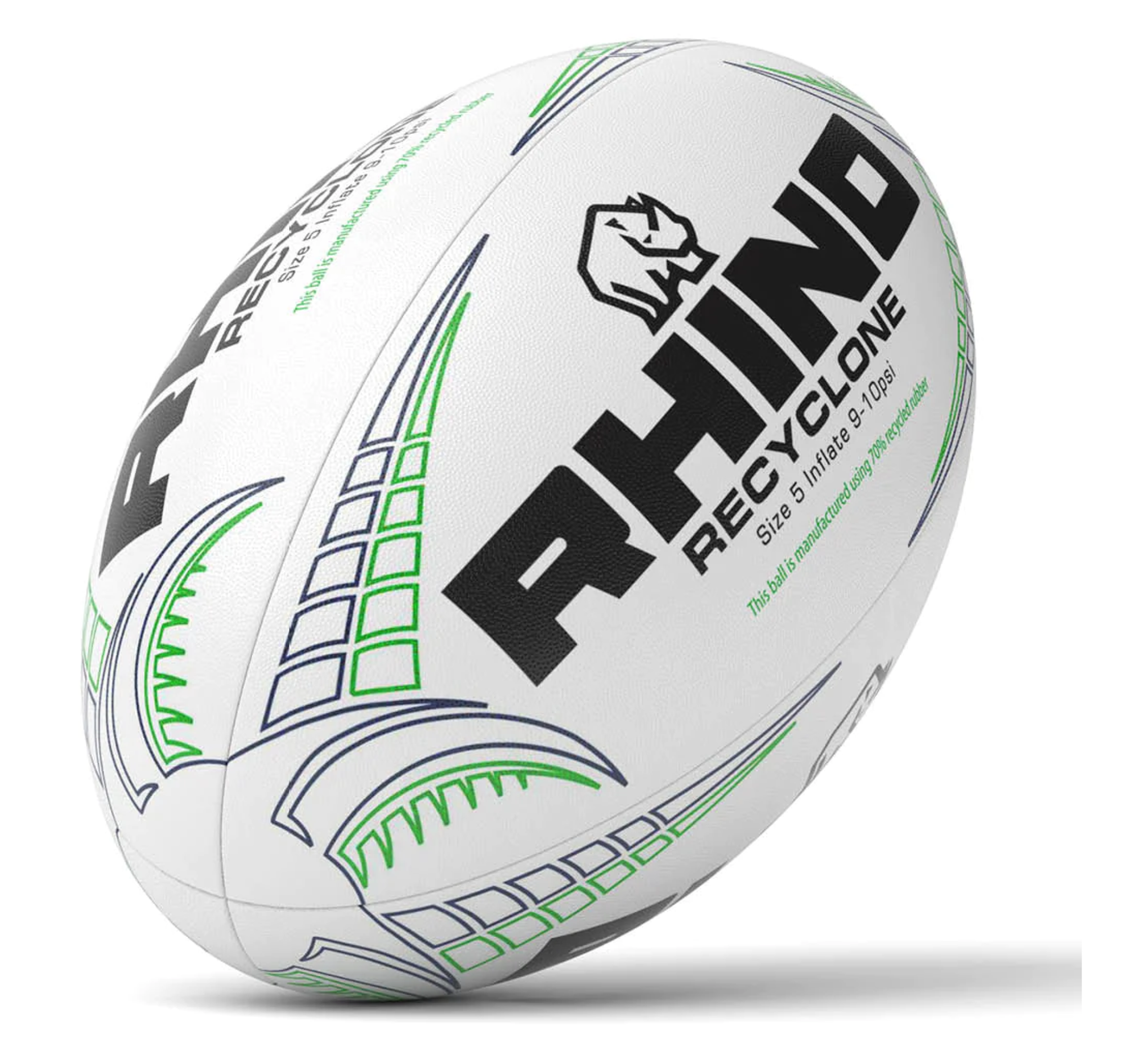 Rhino Recyclone Recycled Rugby Training Ball