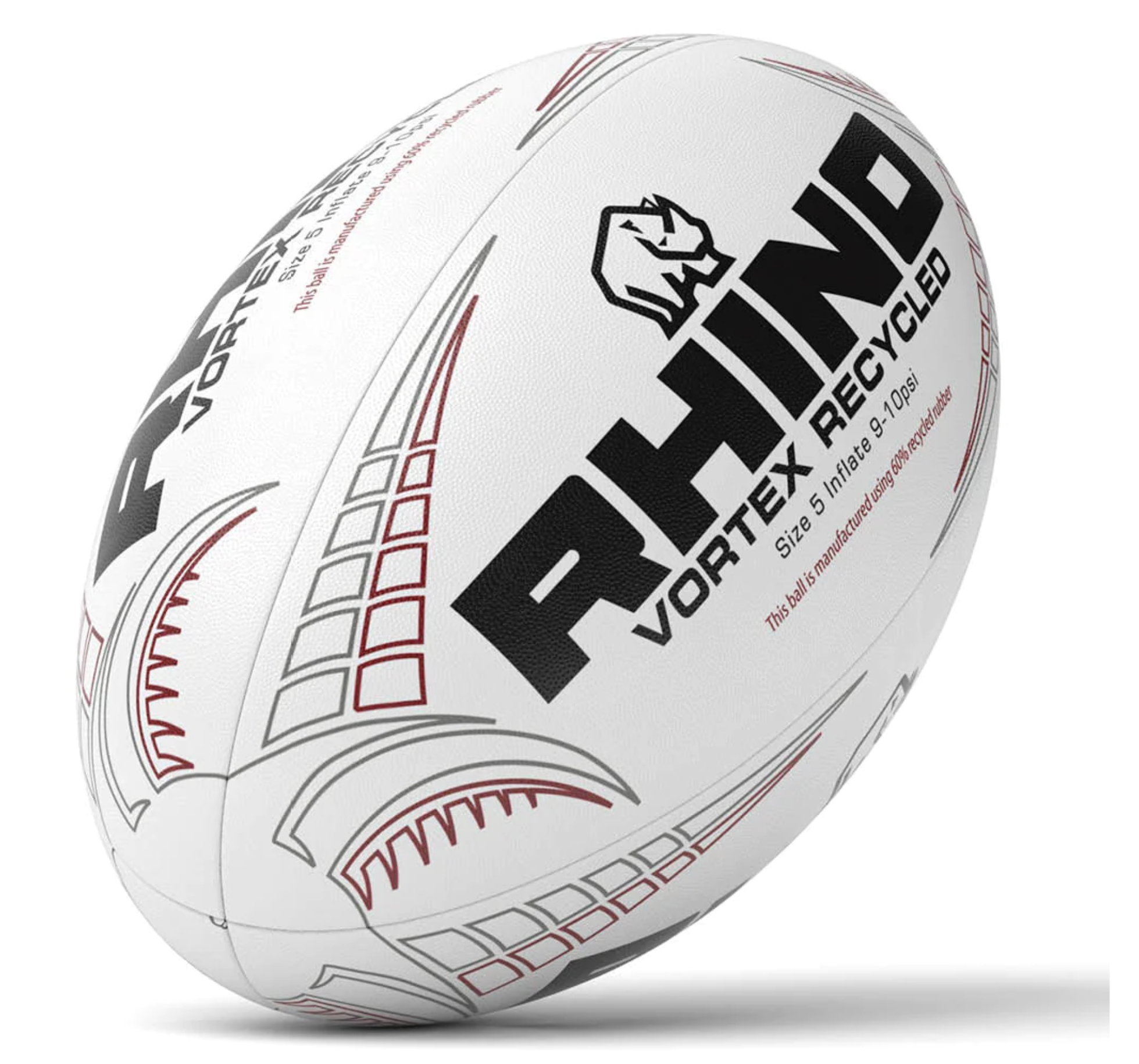 Rhino Vortex Recycled Rugby Match Ball