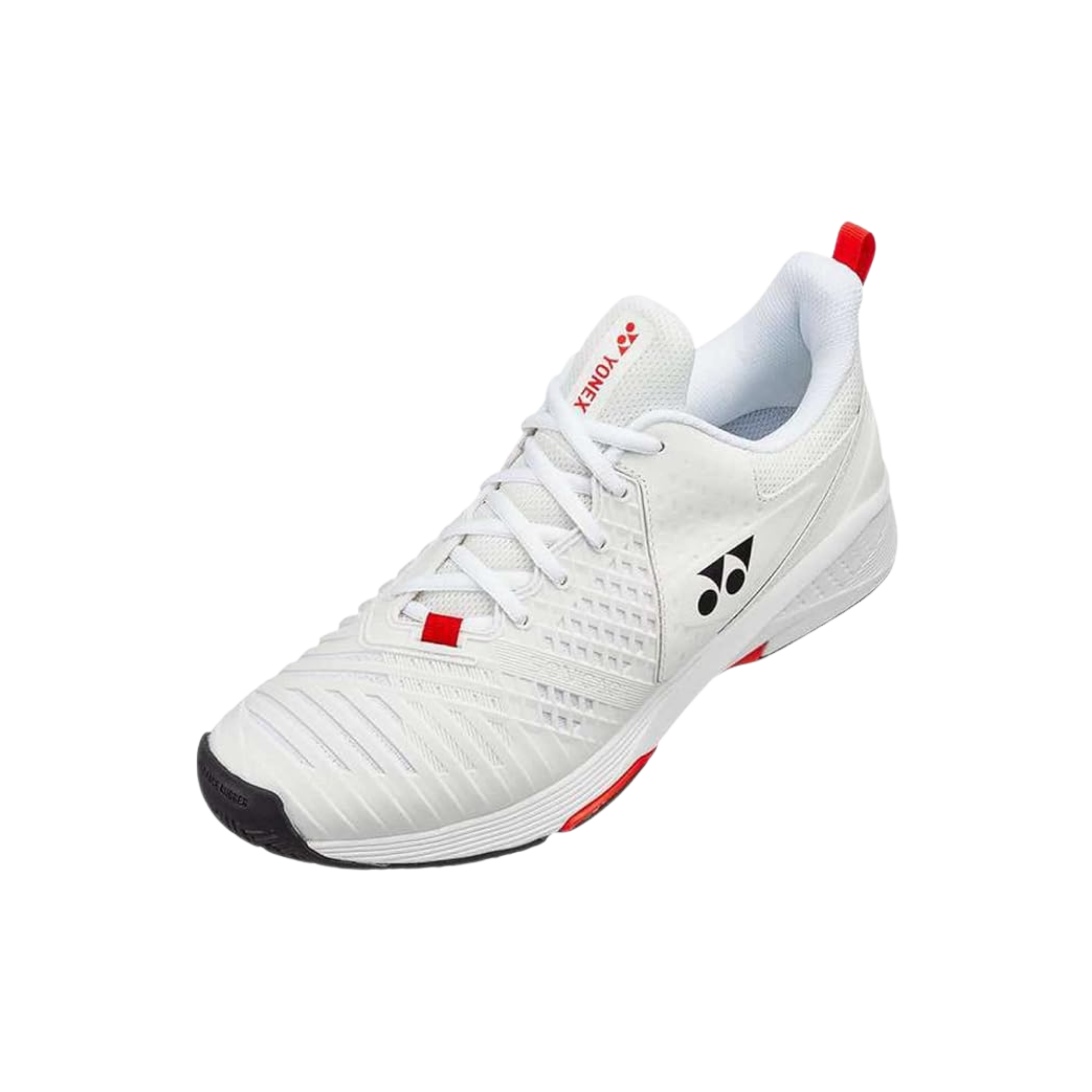 Yonex Sonicage 3 Tennis Shoe Men - White/Red Badminton Shoes Yonex