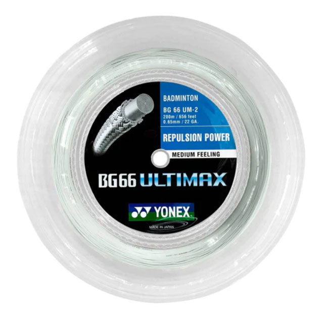 Yonex BG66 Ultimax Badminton String (200m Reel) Yellow String (Reel) Yonex