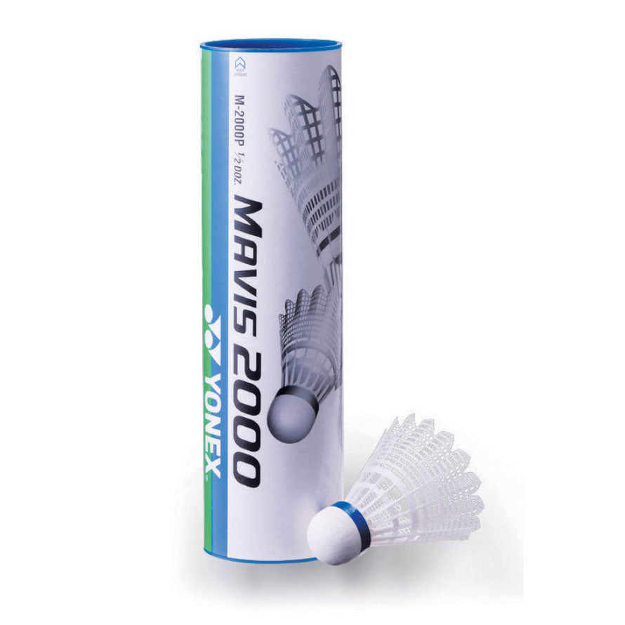 Yonex Mavis 2000 Synthetic Shuttles (1 Tube) White Synthetic Shuttle Yonex
