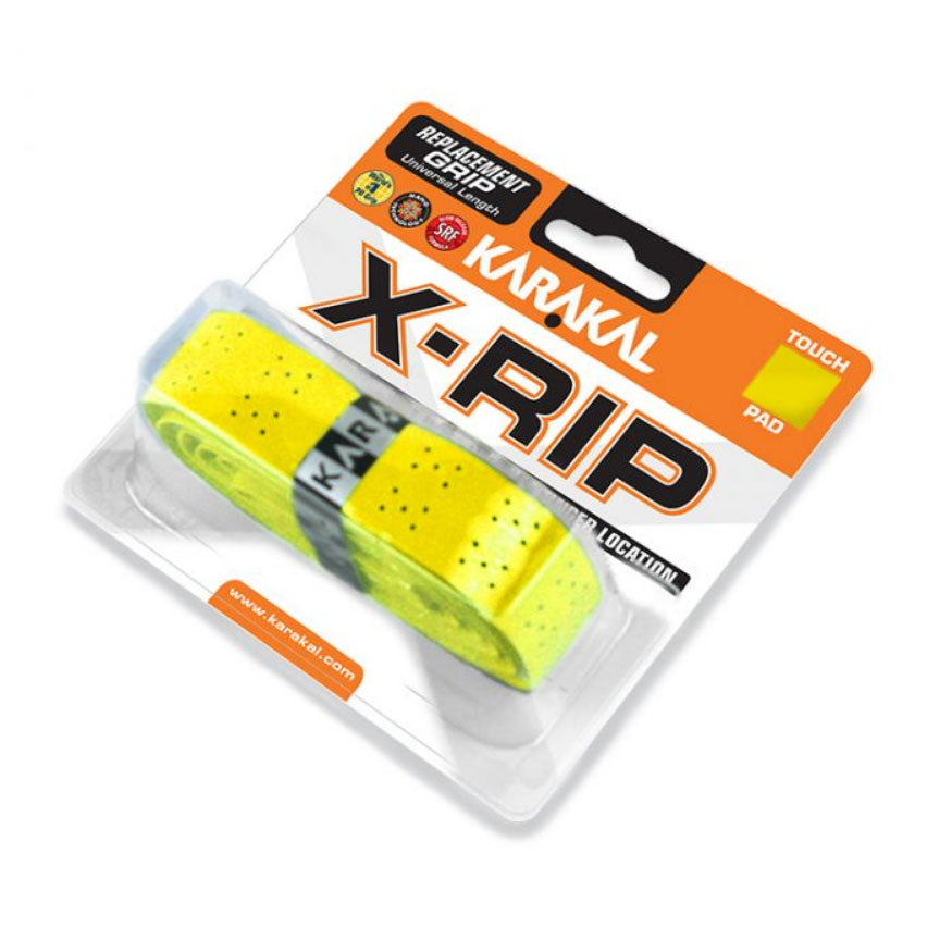 Karakal X-Rip Replacement Grips (Single) Yellow Single Clearance Karakal