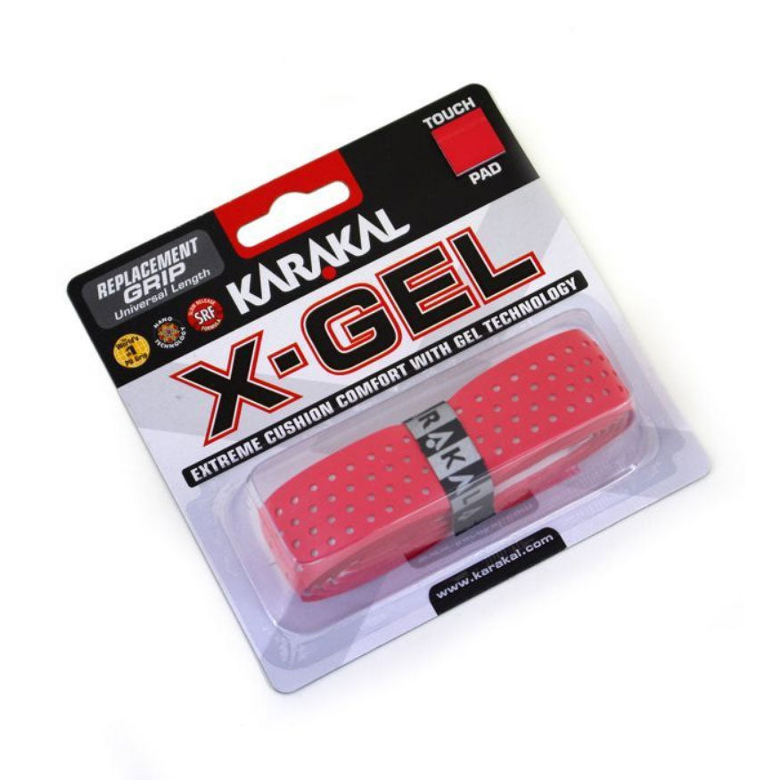 Karakal X-Gel Replacement Grips (Single) Red Single Replacement Grips Karakal