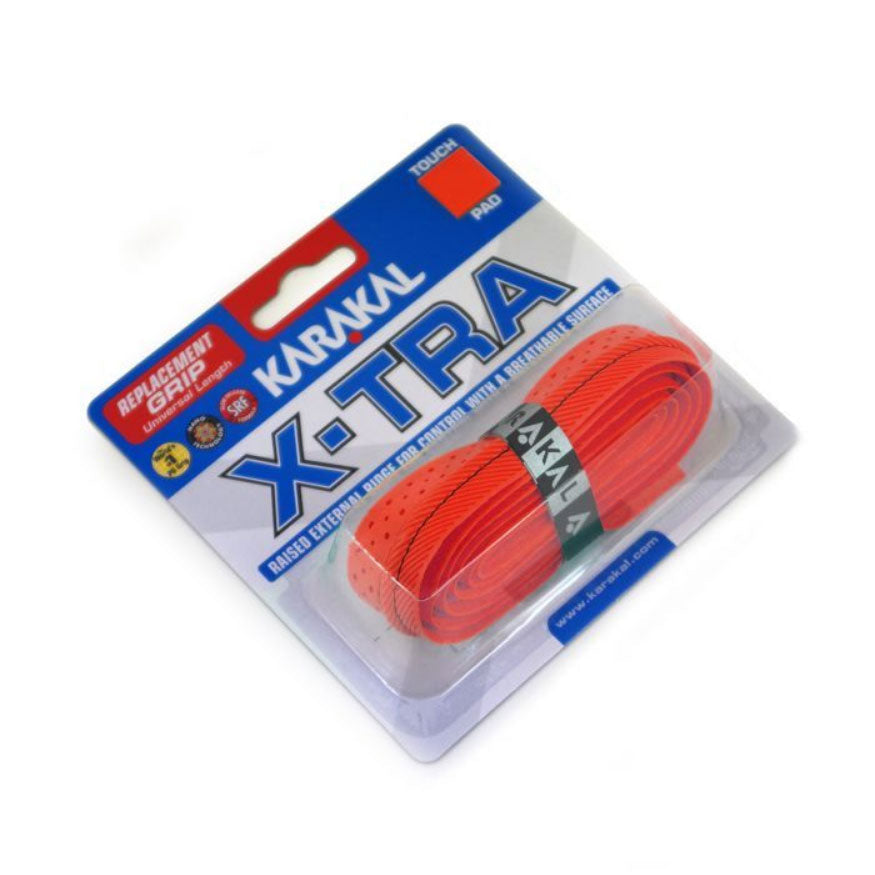 Karakal X-Tra Replacement Grips (Single) Red Single Clearance Karakal