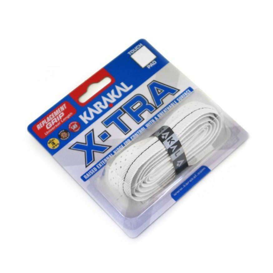Karakal X-Tra Replacement Grips (Single) White Single Clearance Karakal