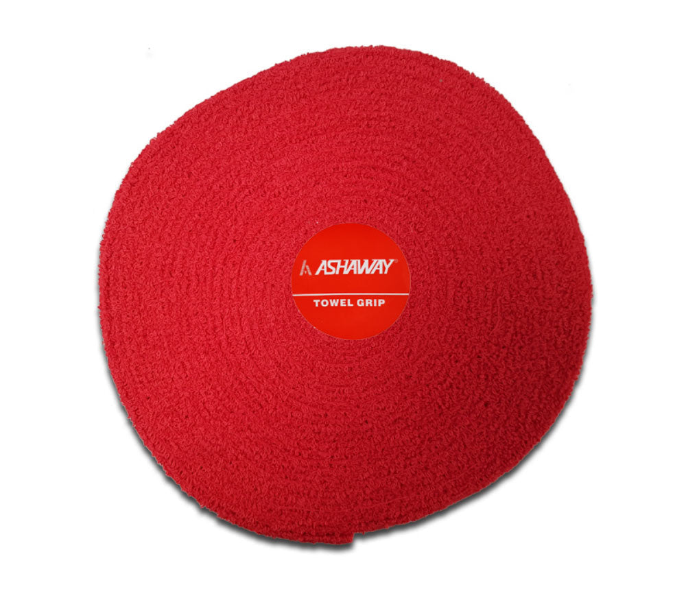 Ashaway Towel Roll (10m) Red Red 10 Metres Towel Grip Ashaway